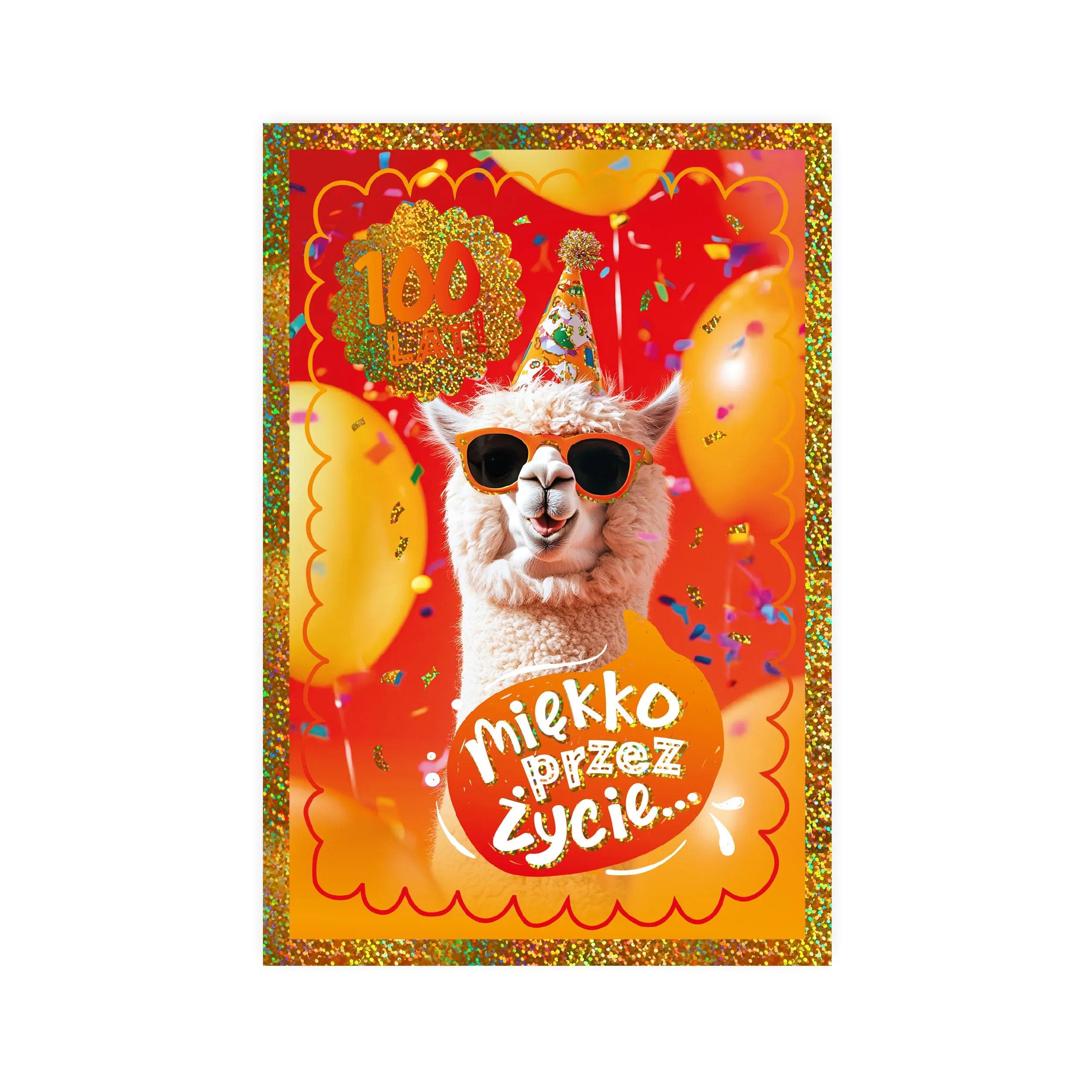 Karnet B6 Urodziny z lamą - 38