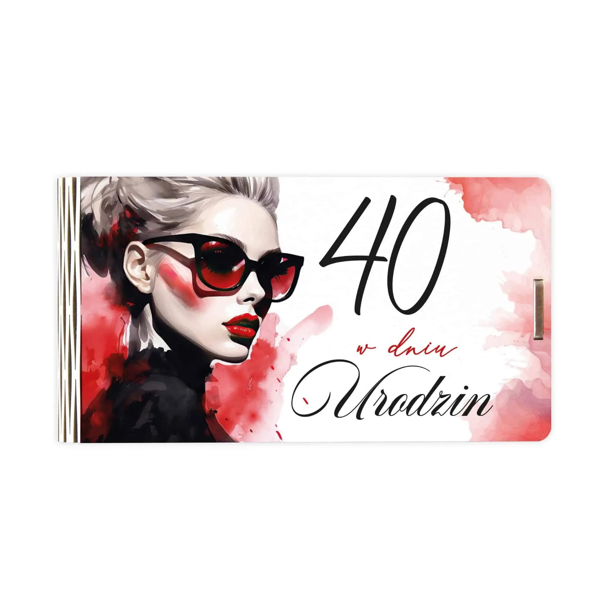 Pudełko mini drewno na 40 Urodziny - 21