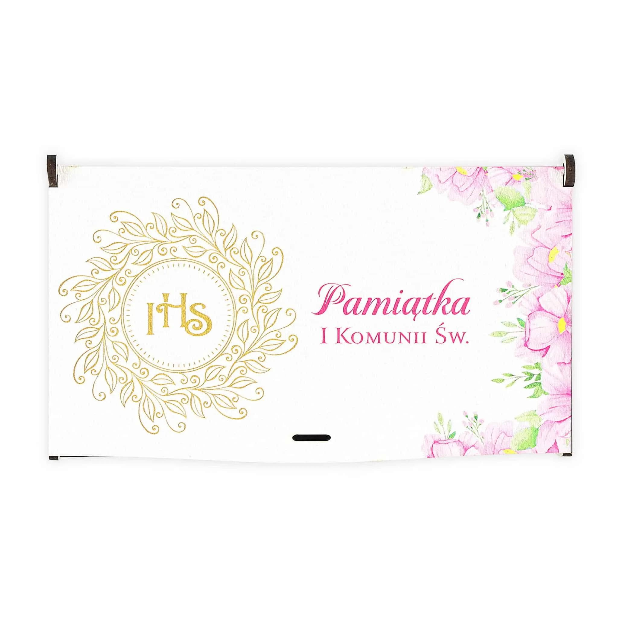 Pudełko mini drewno Komunia - 2