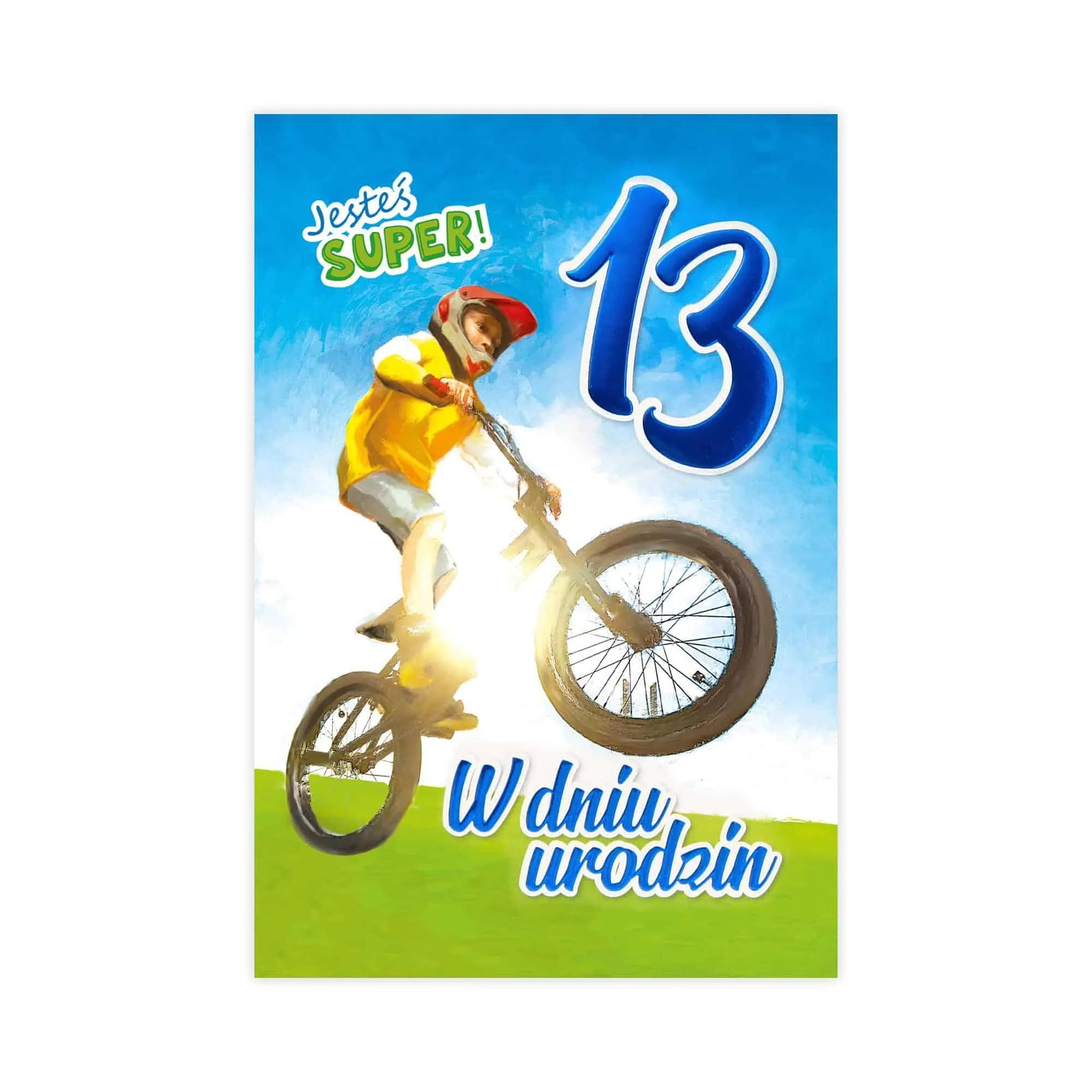 B6 Kartka na 13 Urodziny - 050