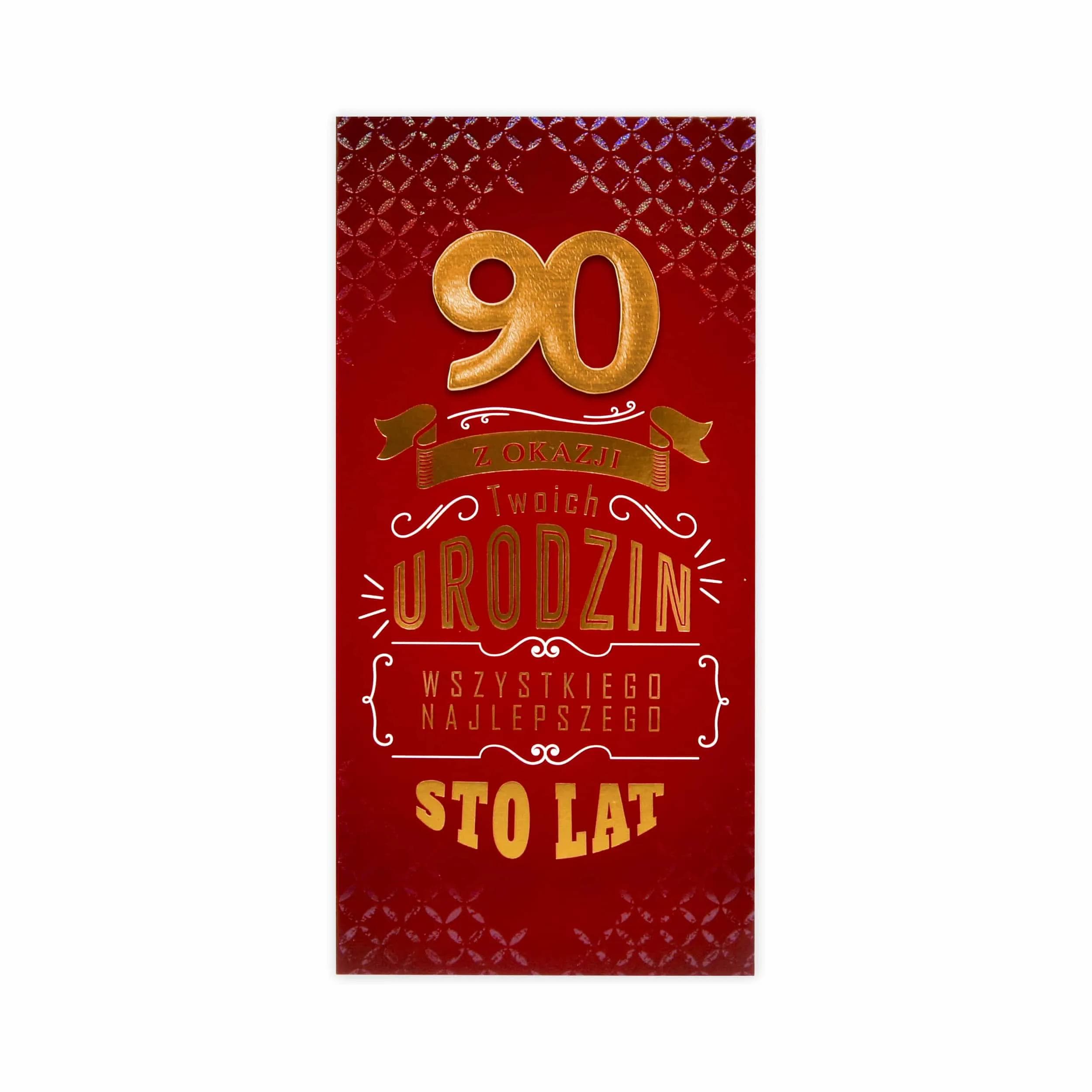 DL Kartka na 90 Urodziny - 47/90