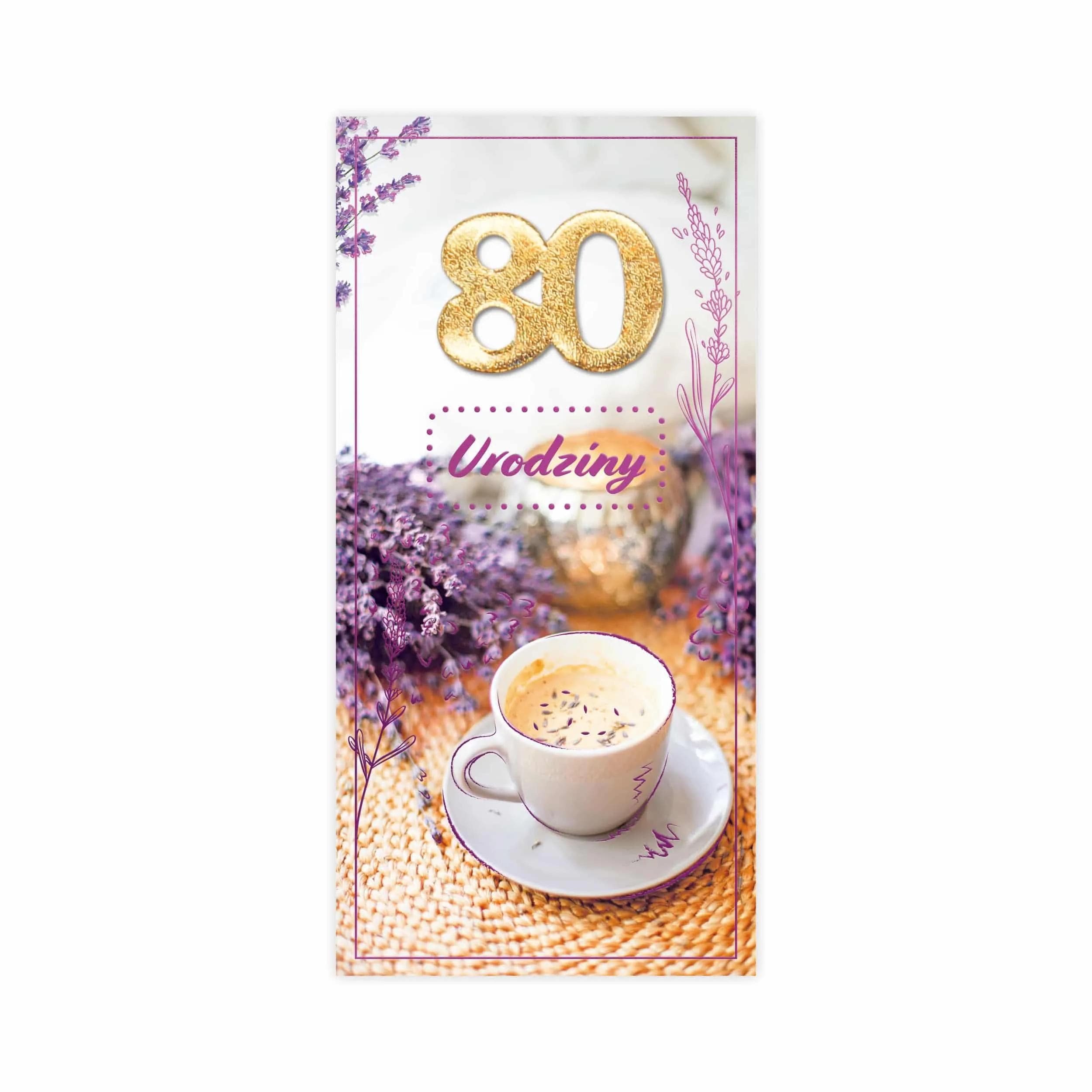 DL Kartka na 80 Urodziny - 25/80