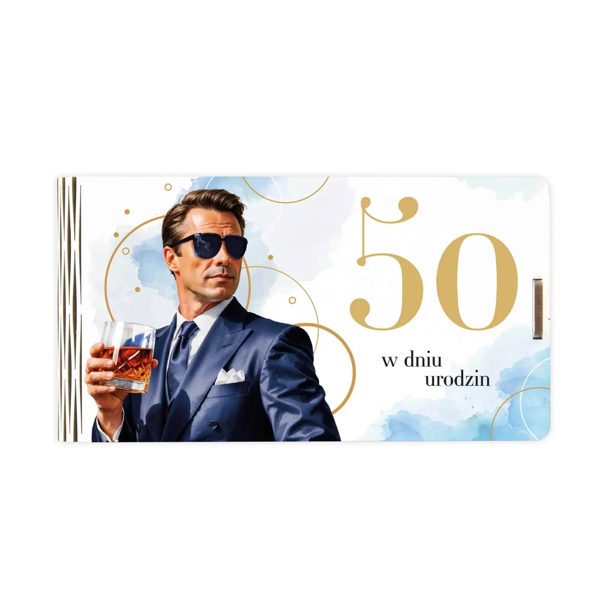 Pudełko mini drewno na 50 Urodziny - 25