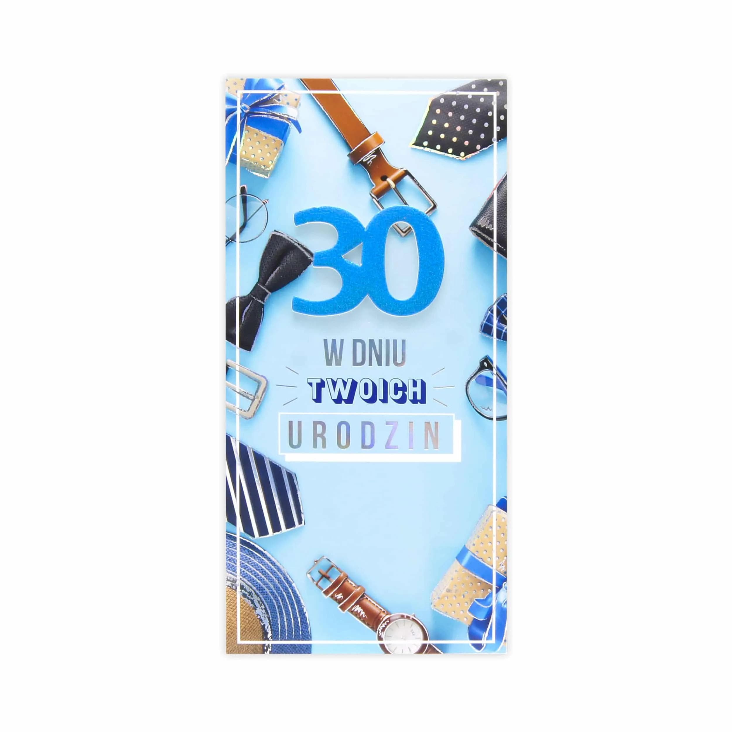 DL Kartka na 30 Urodziny - 37/30