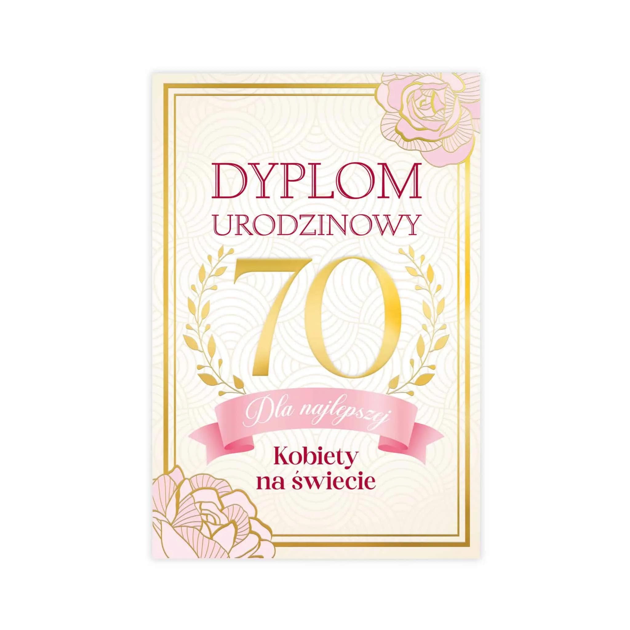 B6 Dyplom na 70 Urodziny - 9