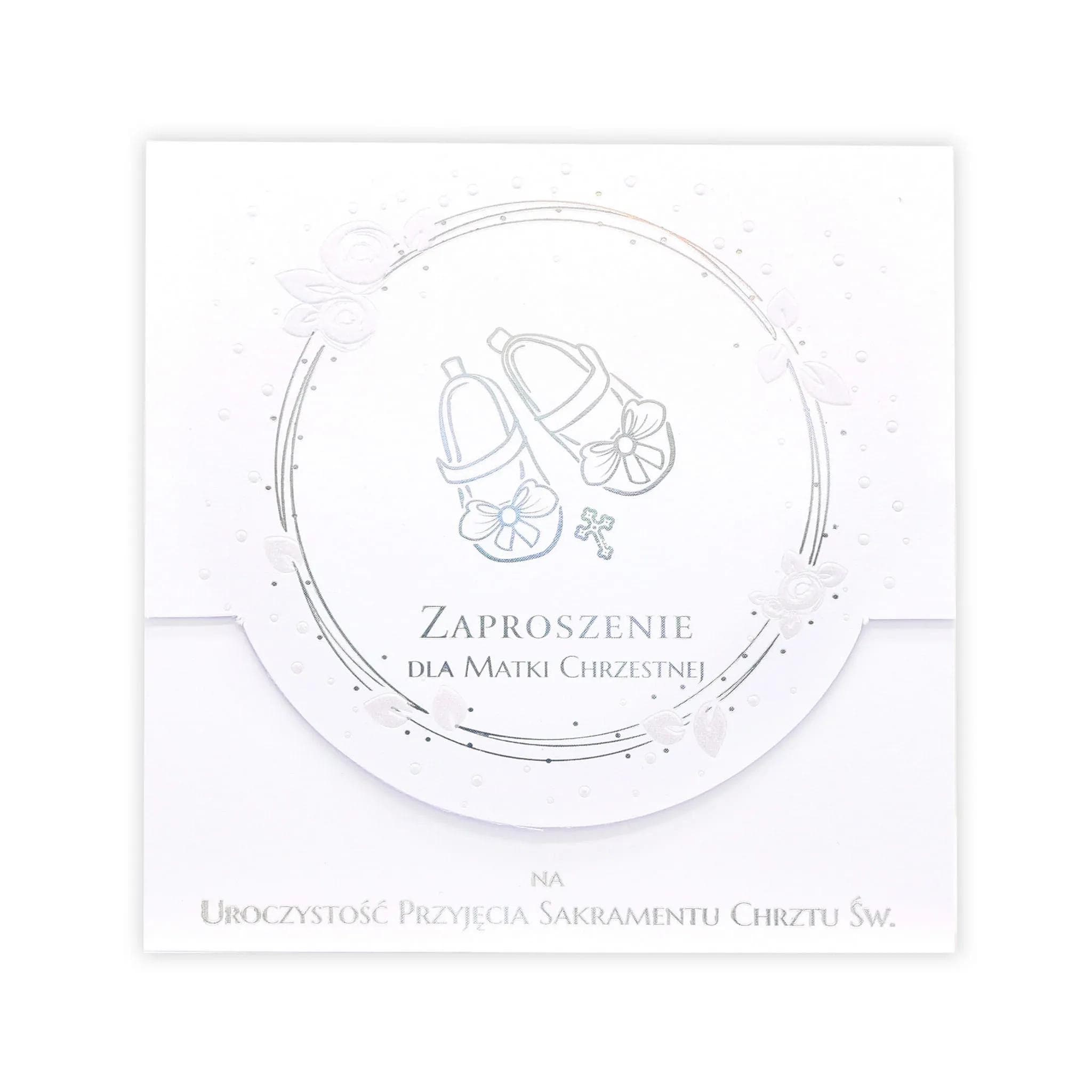 Zaproszenia KW LUX Chrzest - 19 Dla Matki Chrzestnej