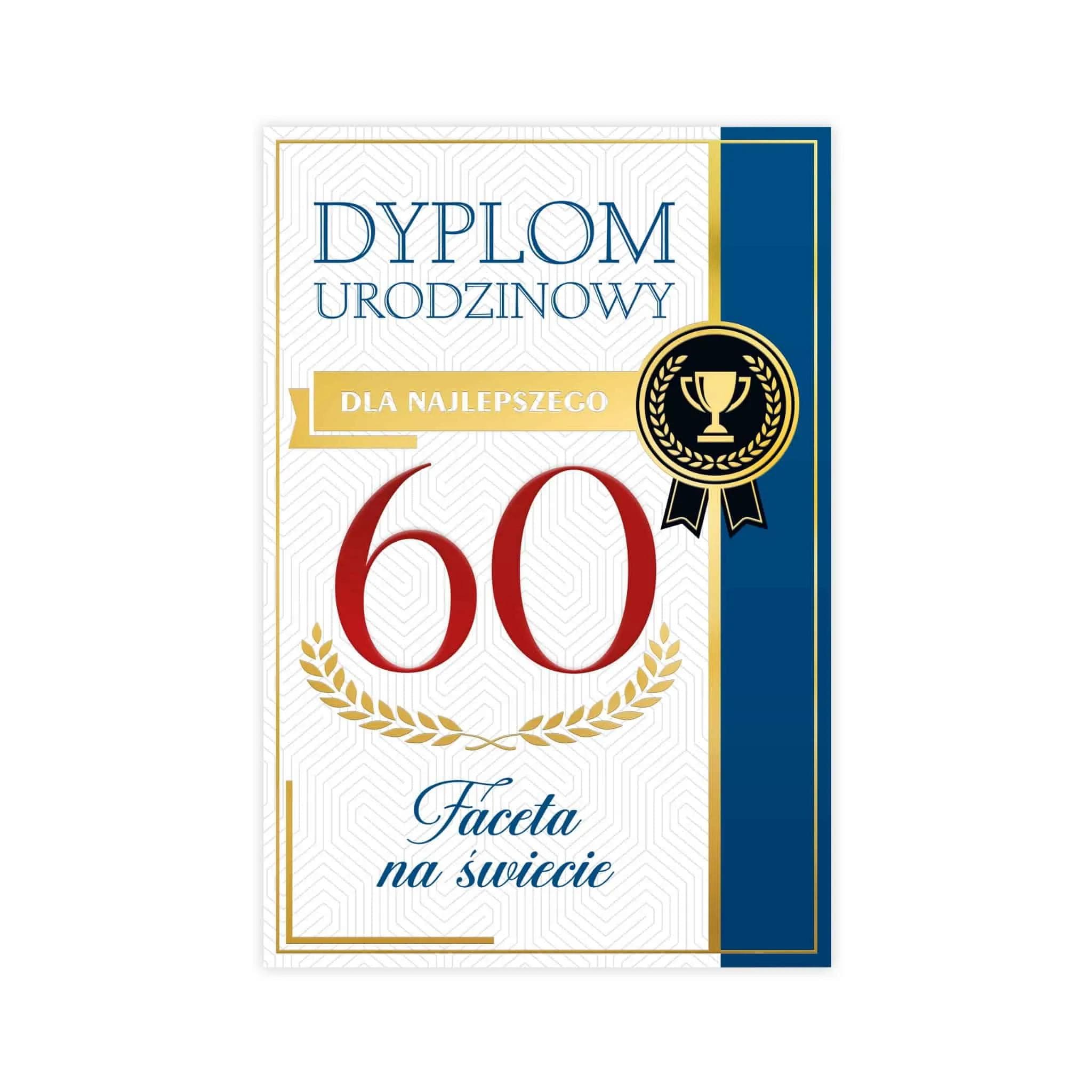 B6 Dyplom na 60 Urodziny - 8