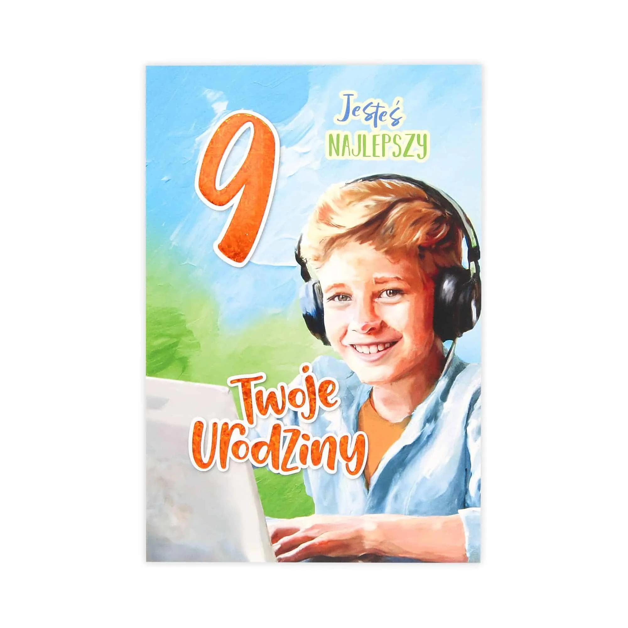 B6 Kartka na 9 Urodziny - 033