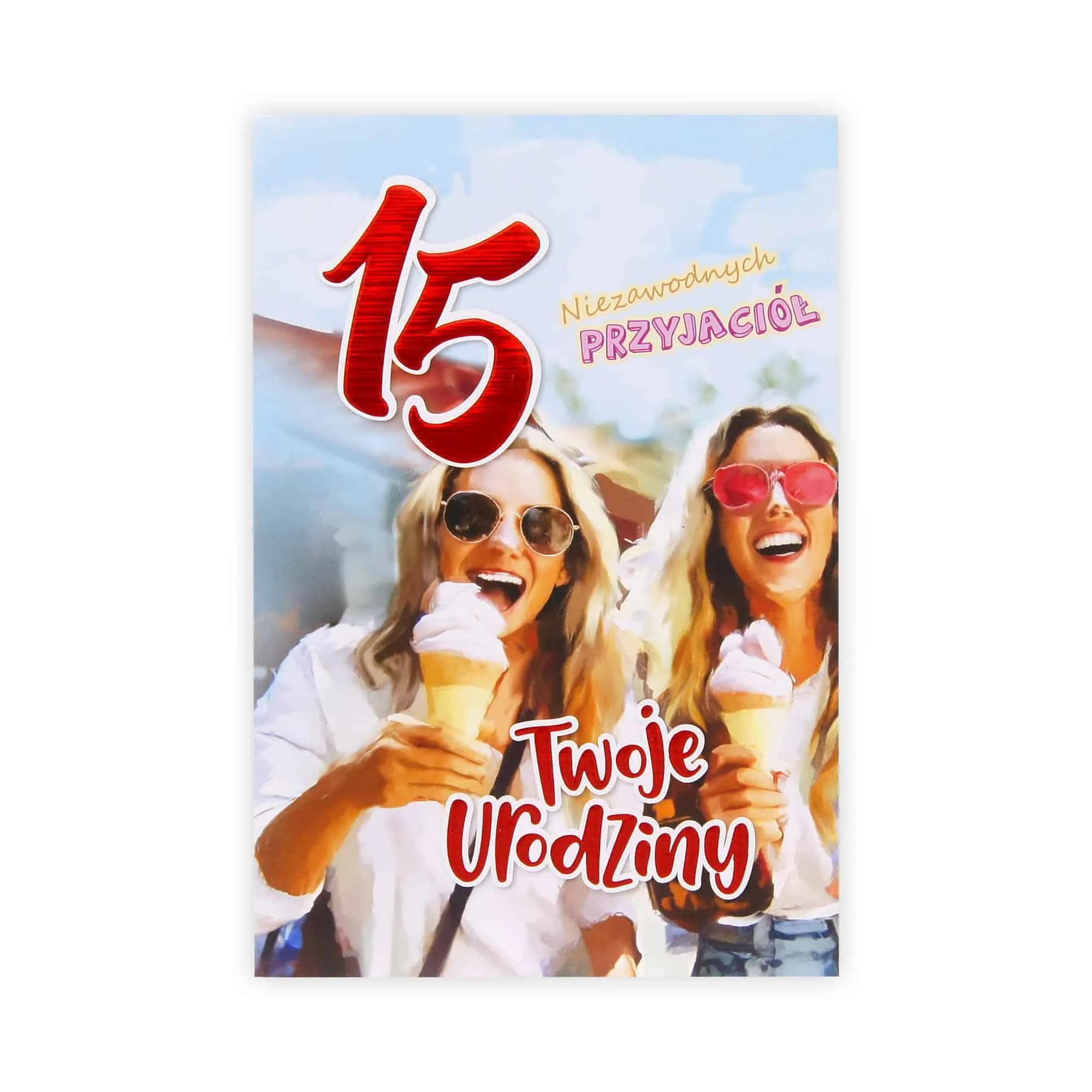 B6 Kartka na 15 Urodziny - 060