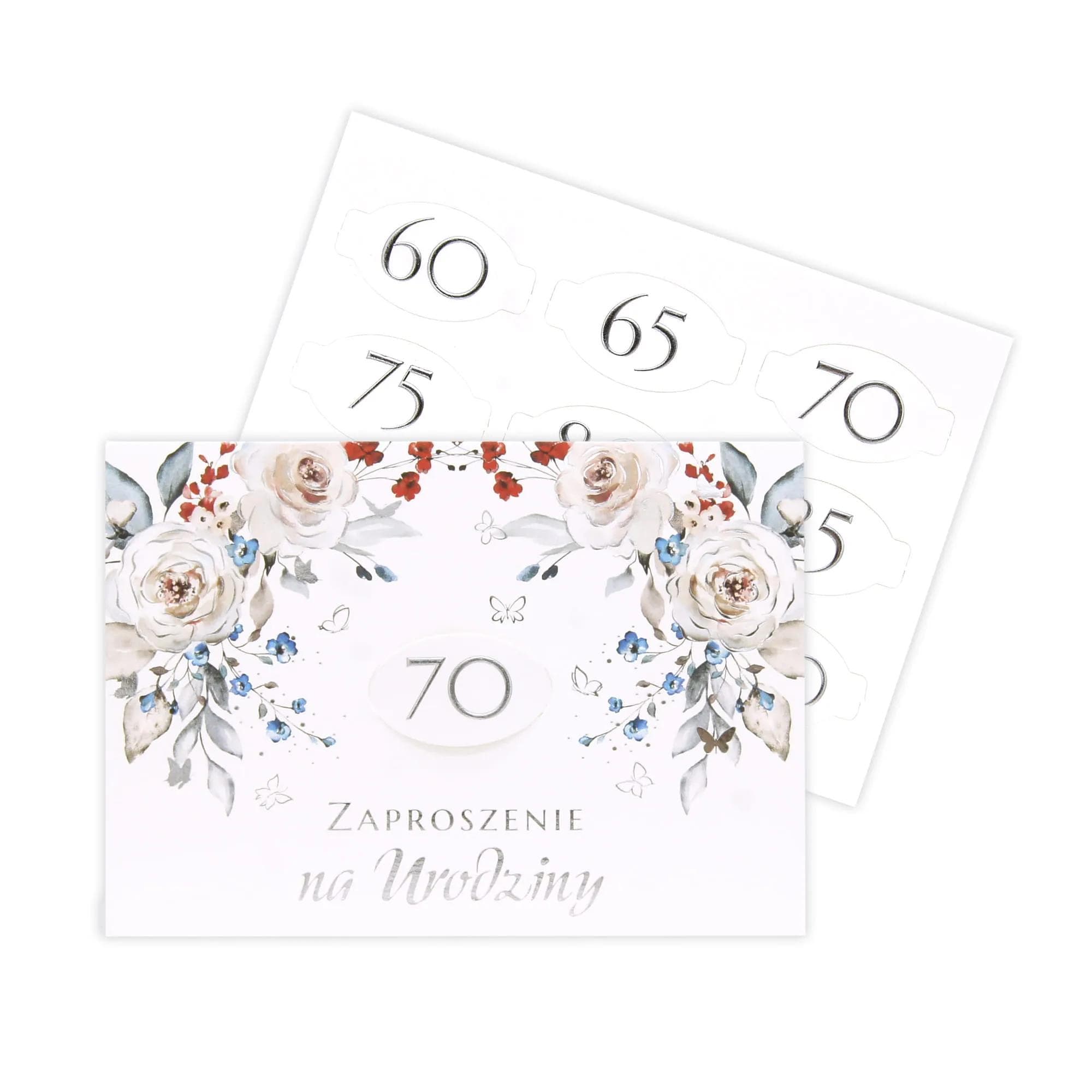 Zaproszenie A6 CW Z okazji urodzin - 2