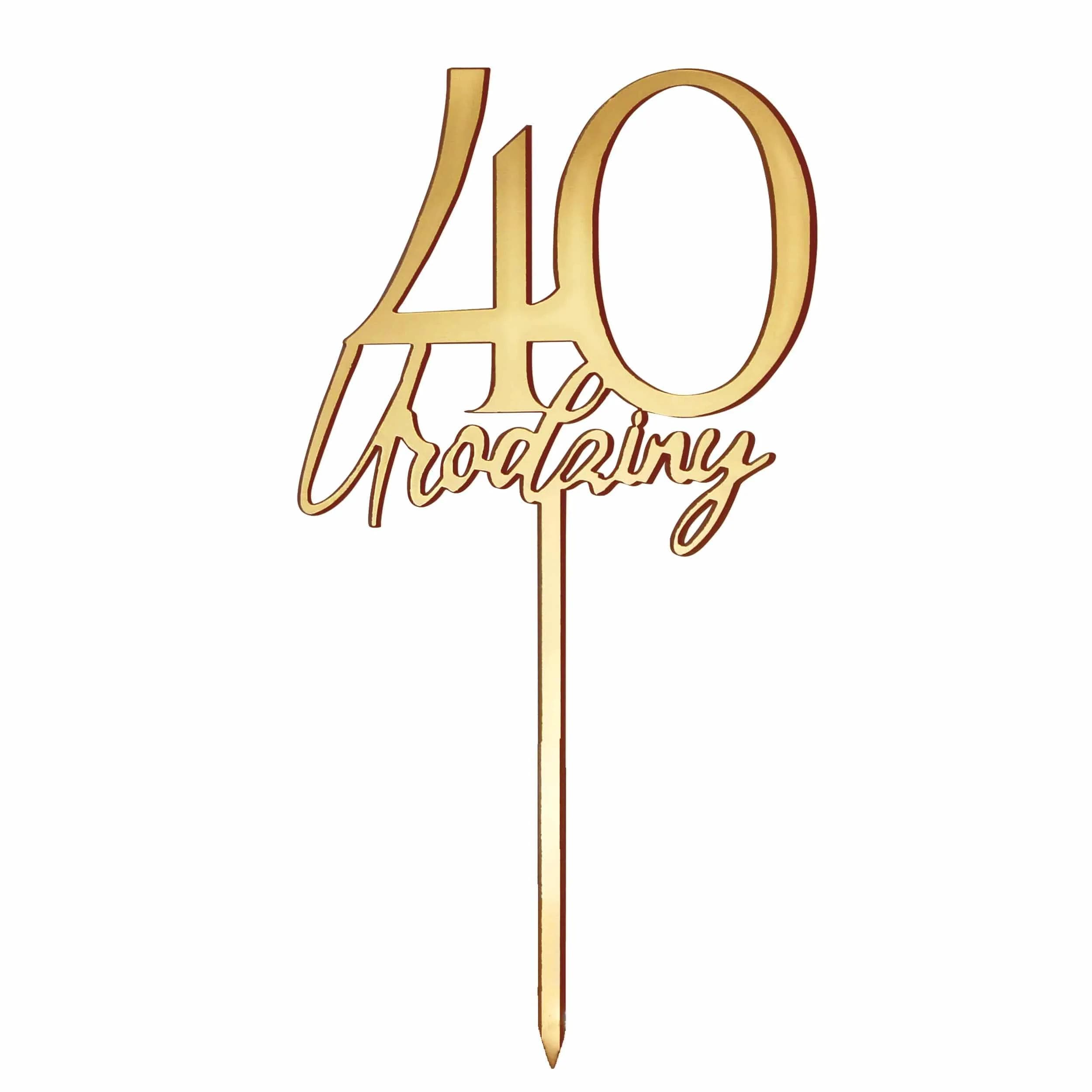 Topper na tort 40 Urodziny - 10