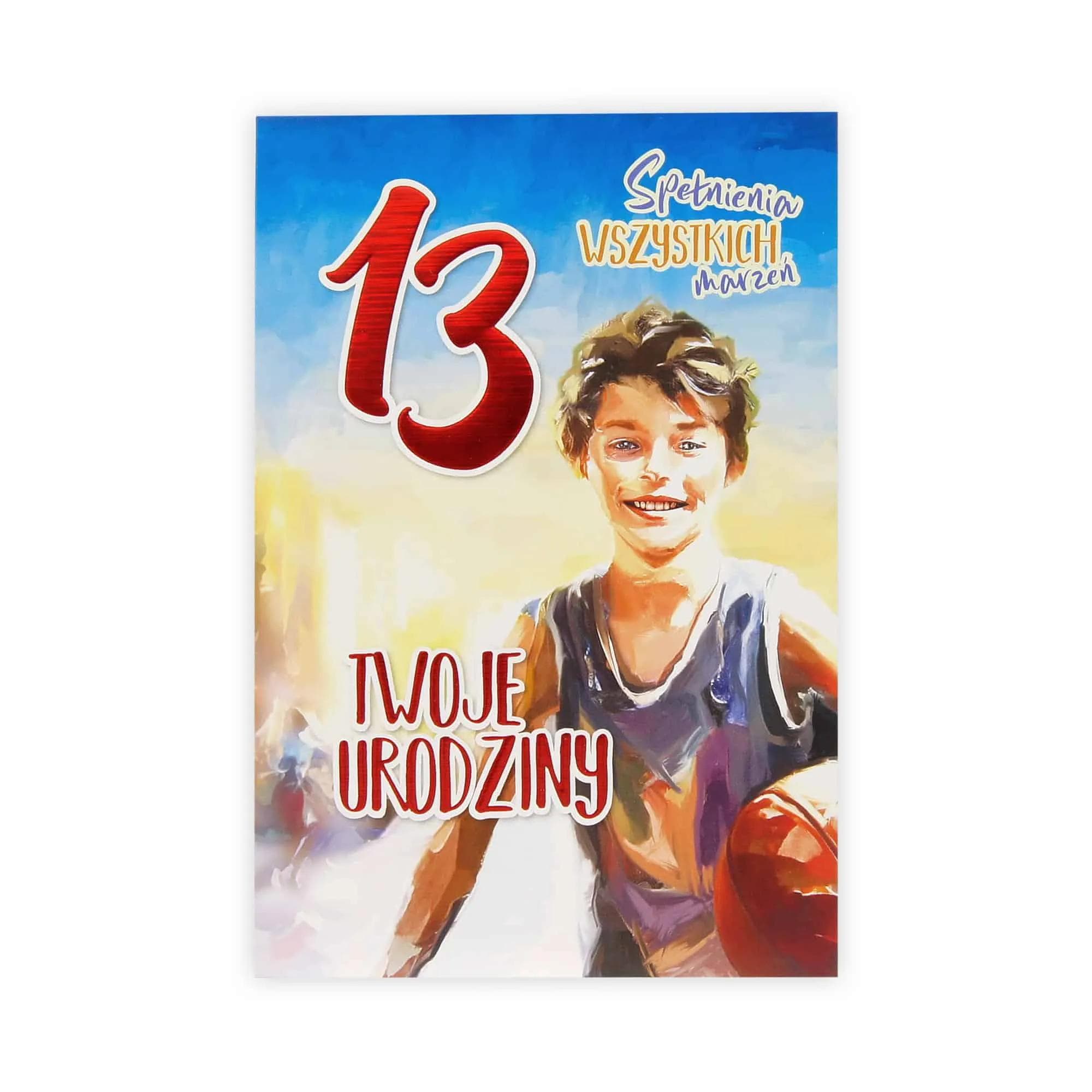 B6 Kartka na 13 Urodziny - 049