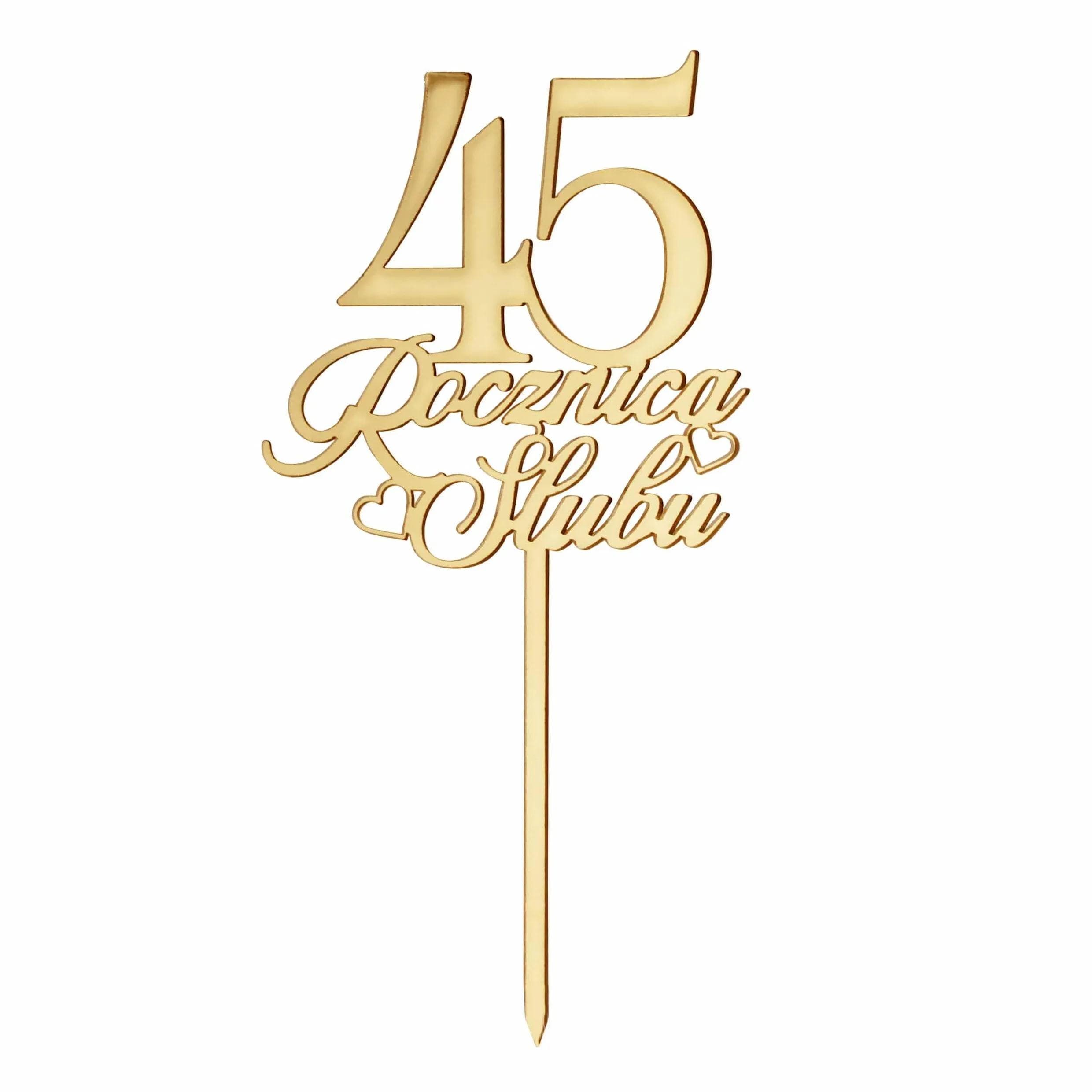 Topper na tort 45 Rocznica Ślubu - 19