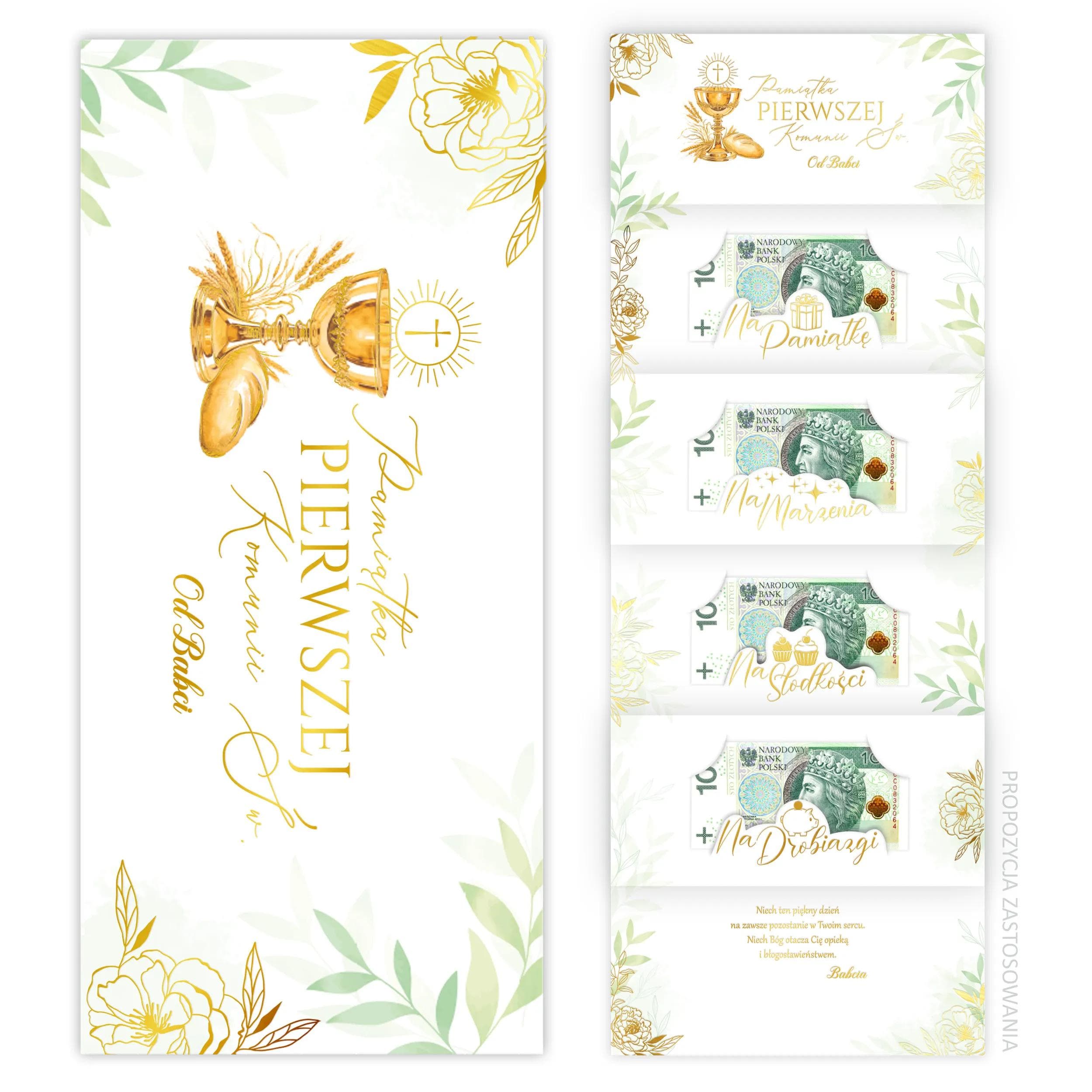 Karnet Premium na banknoty I Komunia Św. - 23 od Babci