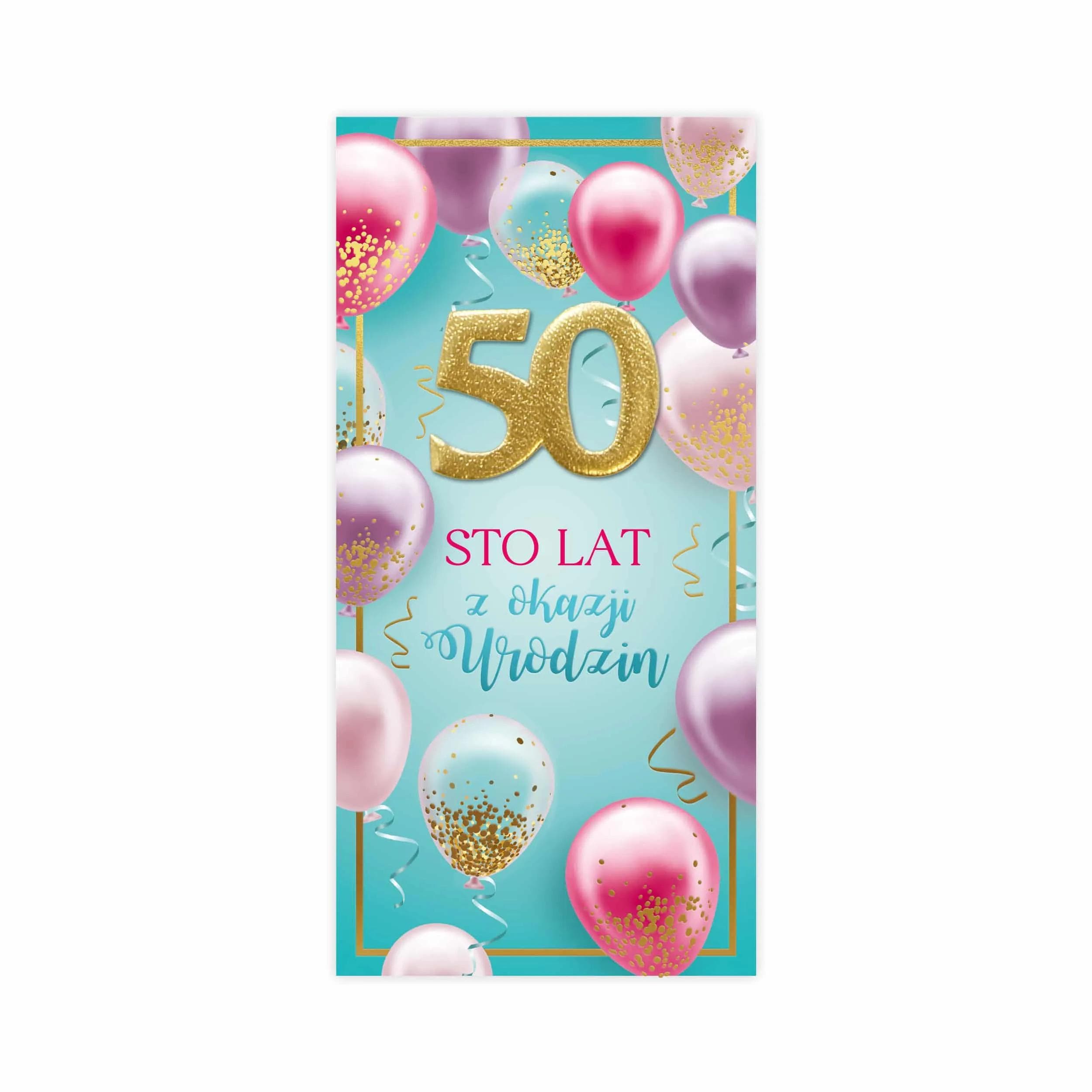 DL Kartka na 50 Urodziny - 50/50