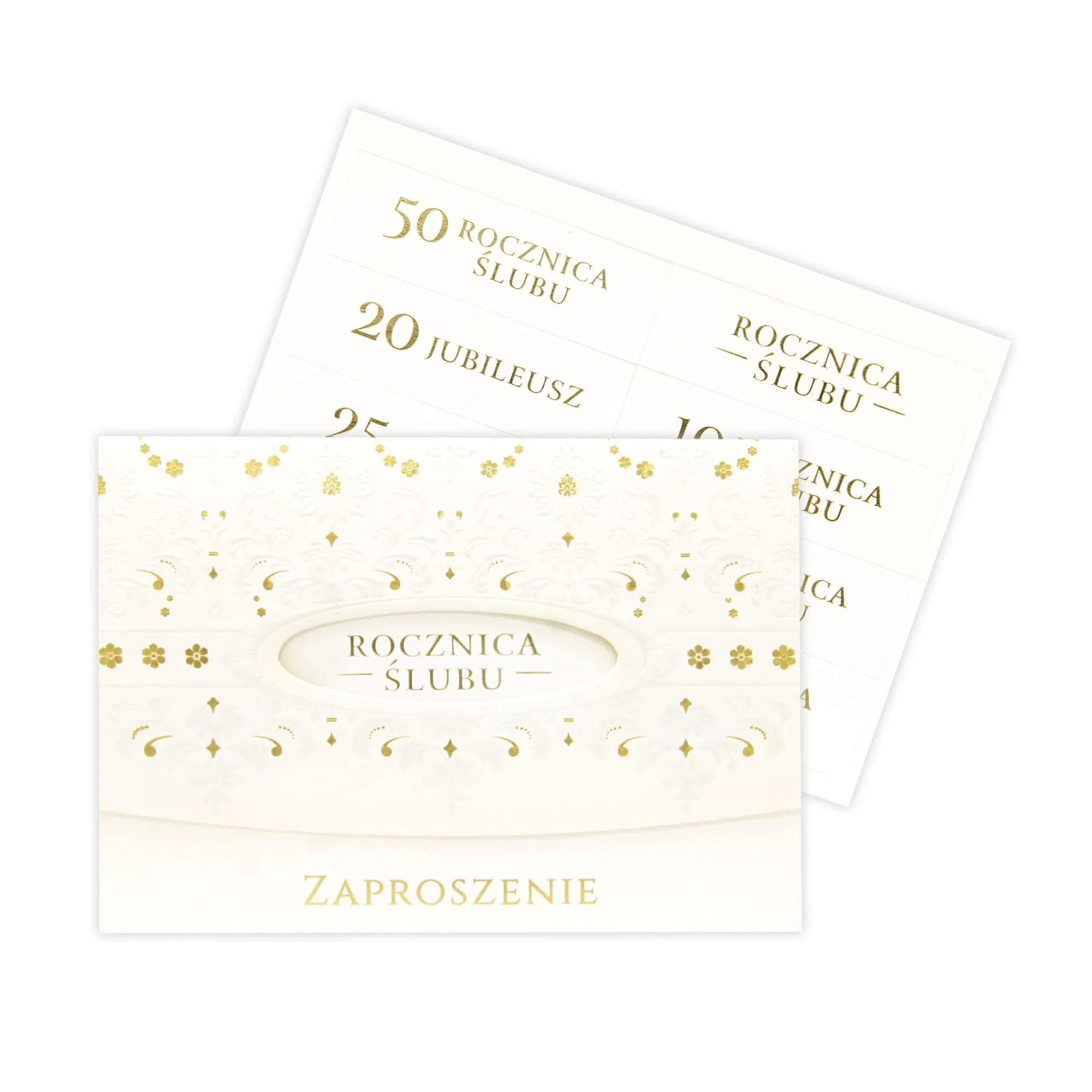 Zaproszenie A6 CW Rocznica Ślubu - 1