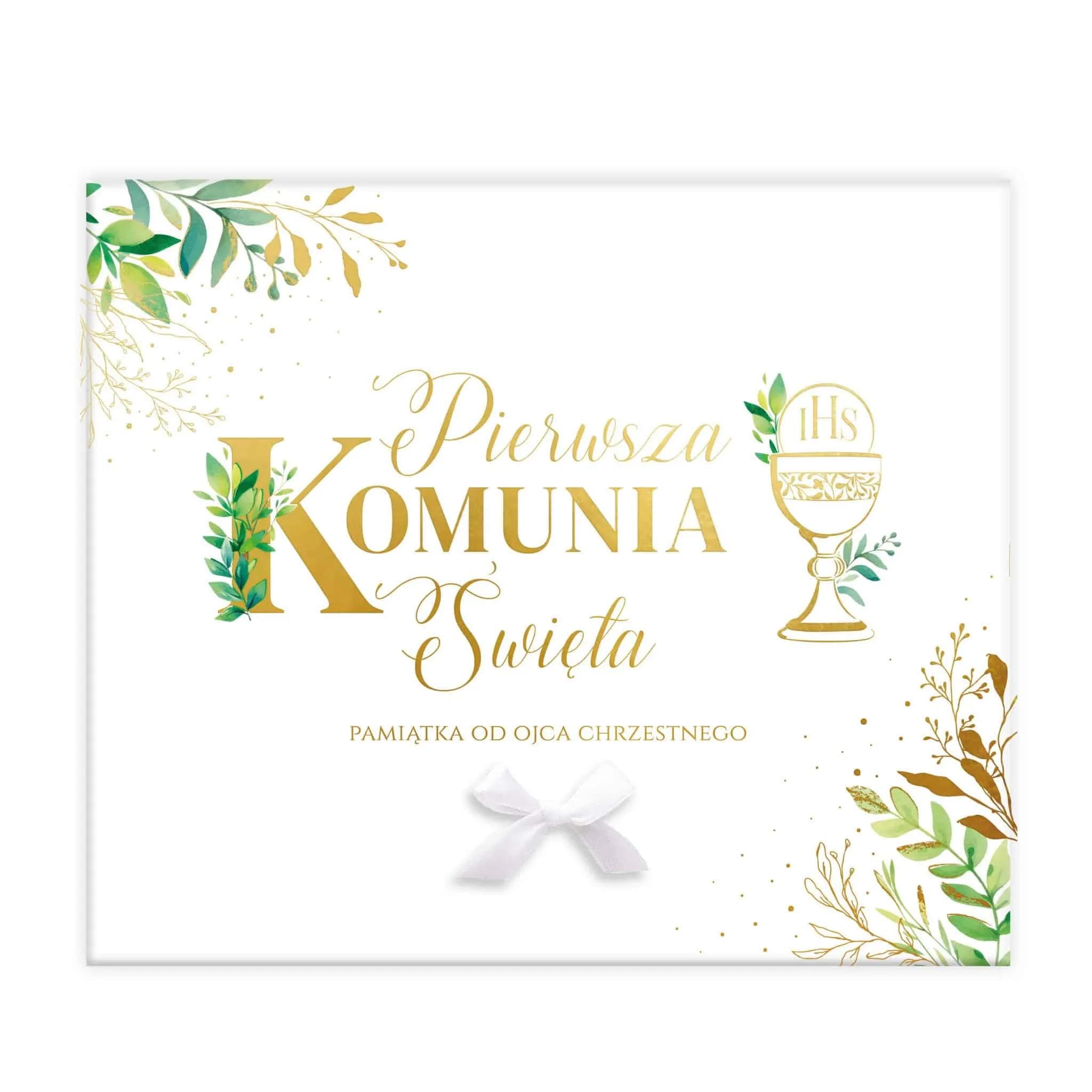 Album A4 książeczka Komunia - 19 Od Ojca Chrzestnego