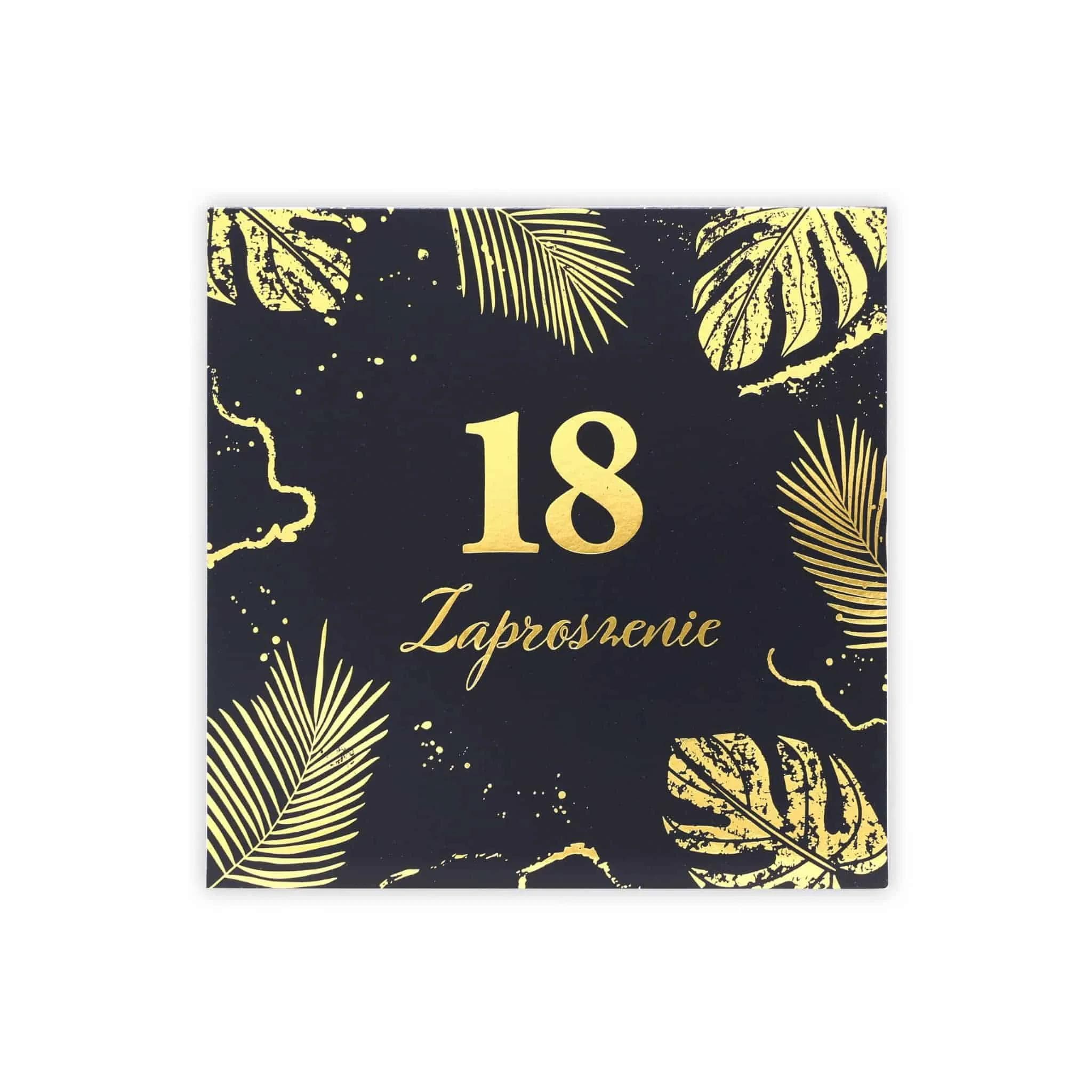 Zaproszenia KW LUX 18 Urodziny - 2