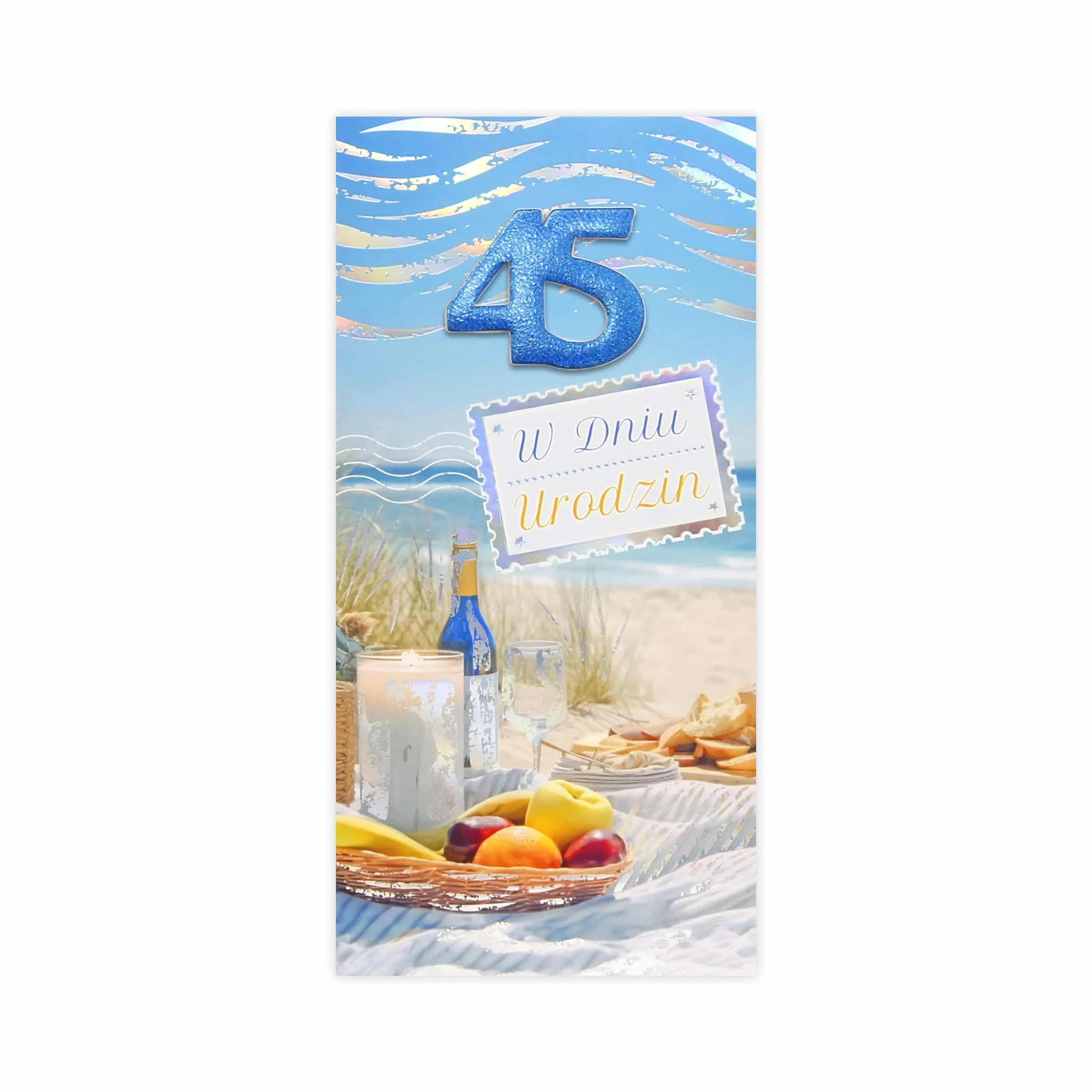 DL Kartka na 45 Urodziny - 30/45