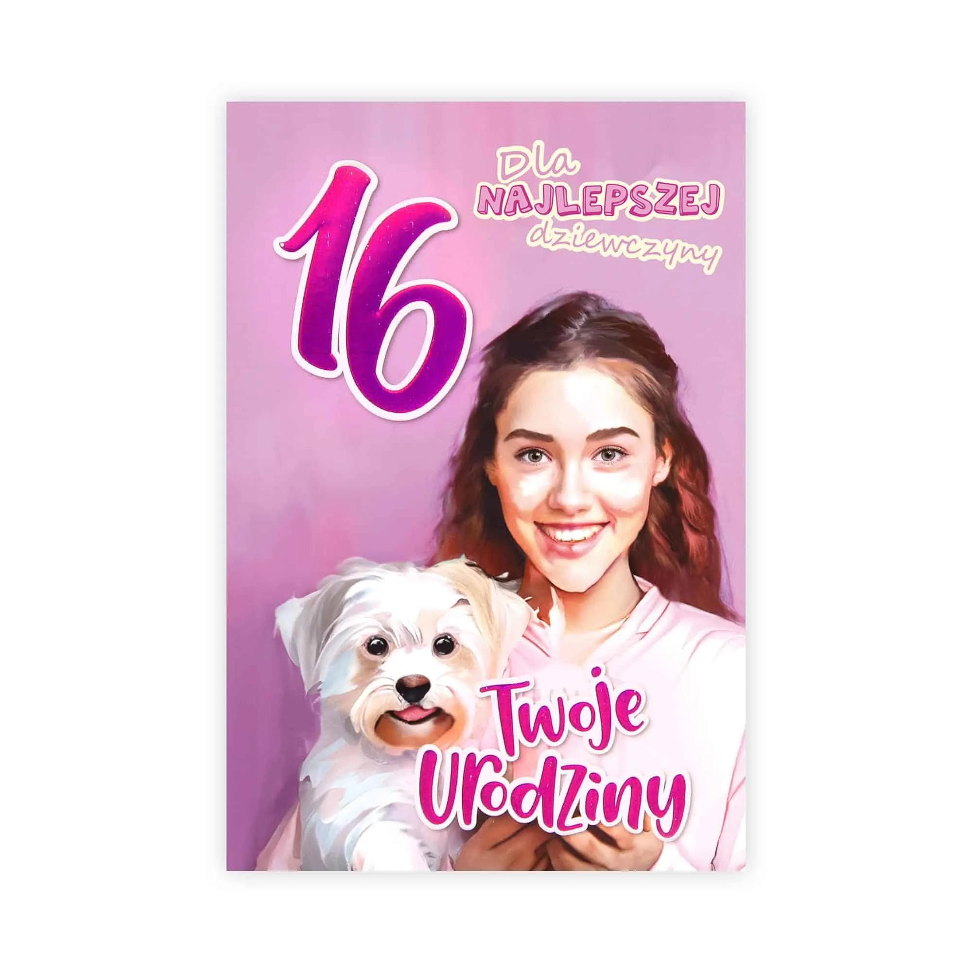 B6 Kartka na 16 Urodziny - 064