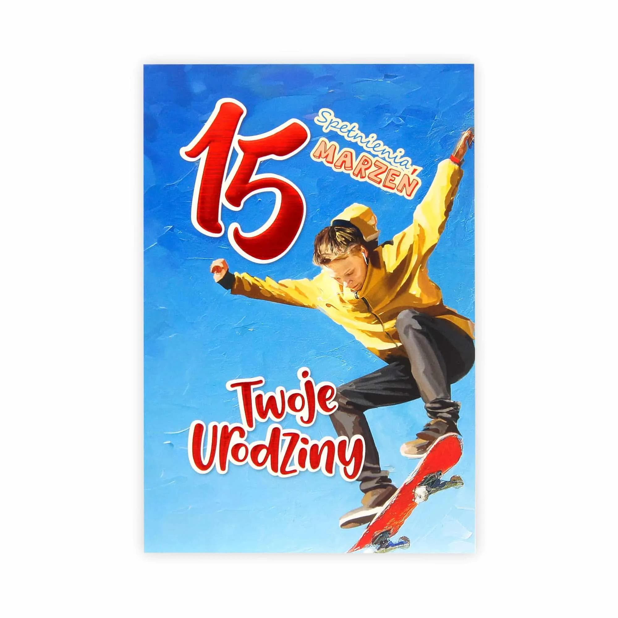 B6 Kartka na 15 Urodziny - 058