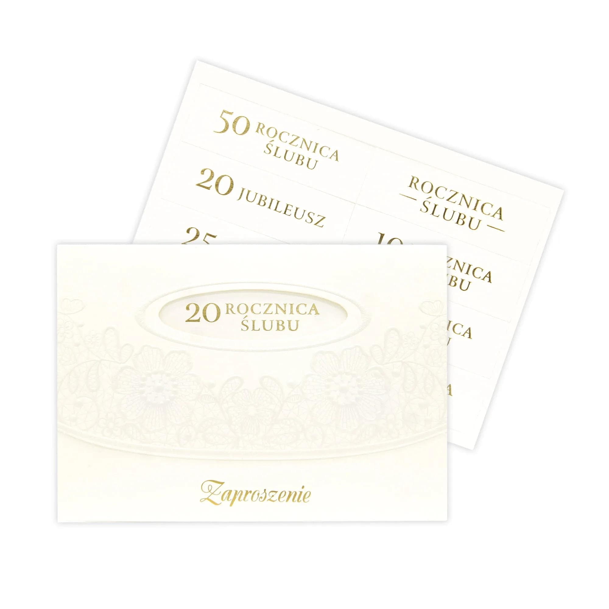 Zaproszenie A6 CW Rocznica Ślubu - 4