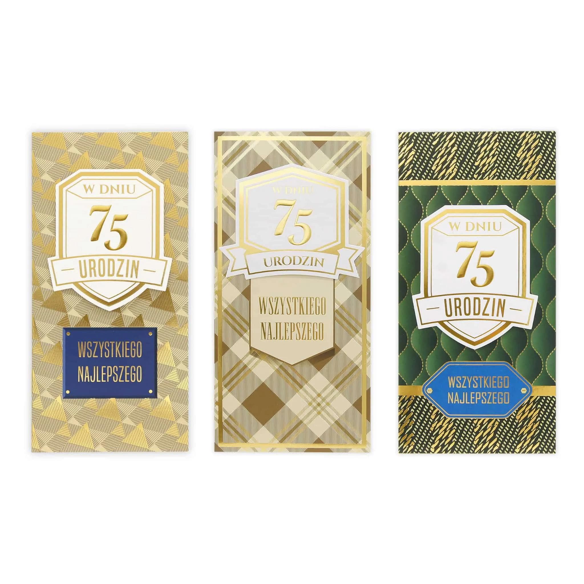 DL Kartka na 75 Urodziny - MIX