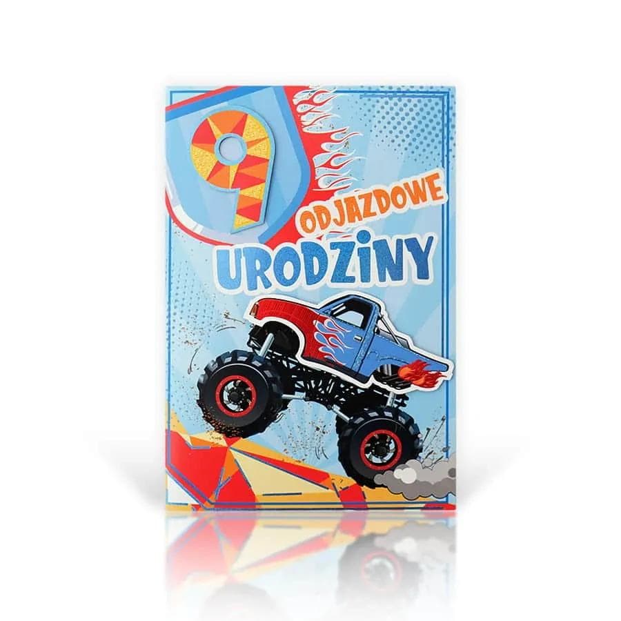 B6 LUX Kartka na 9 Urodziny - 008