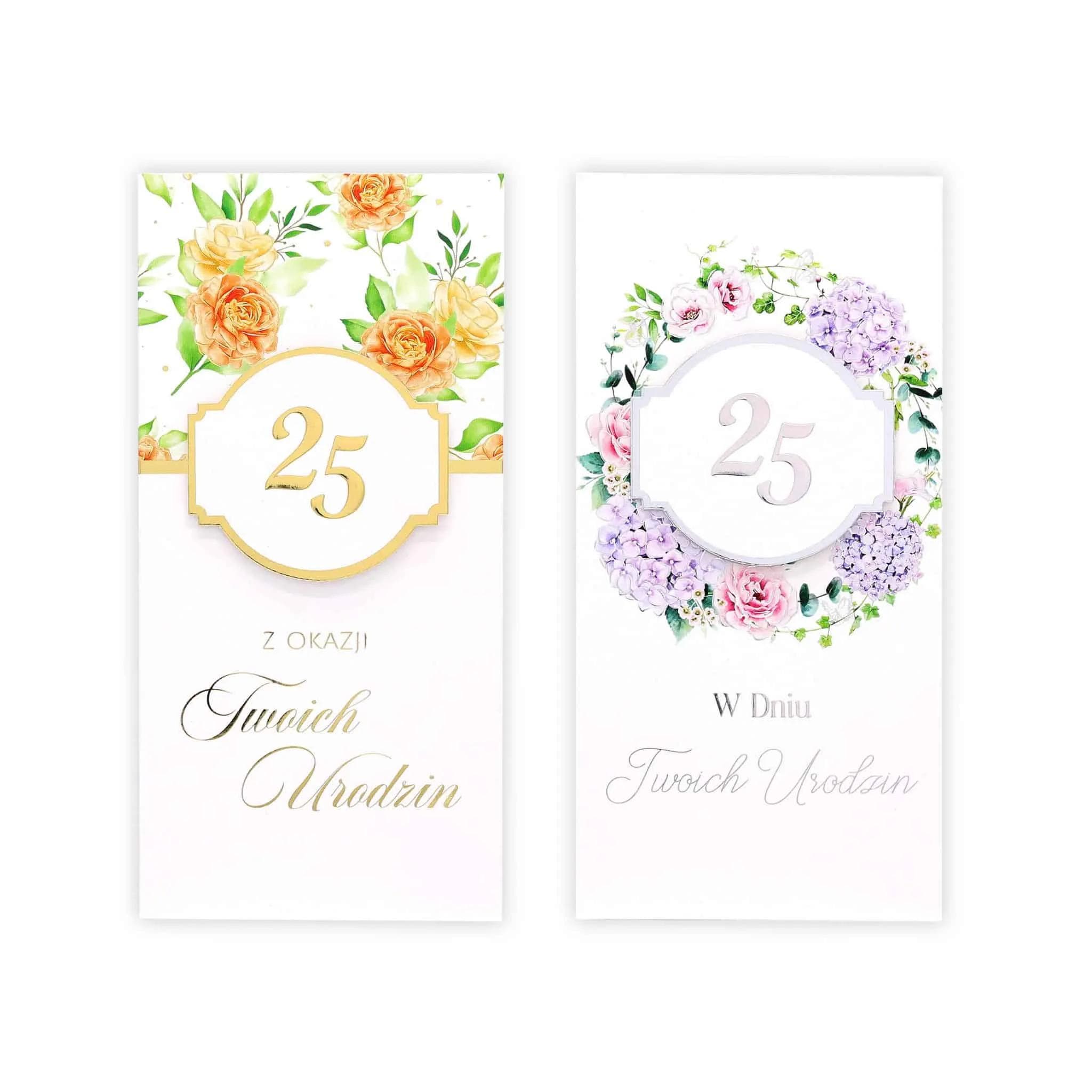 DL Kartka na 25 Urodziny - MIX