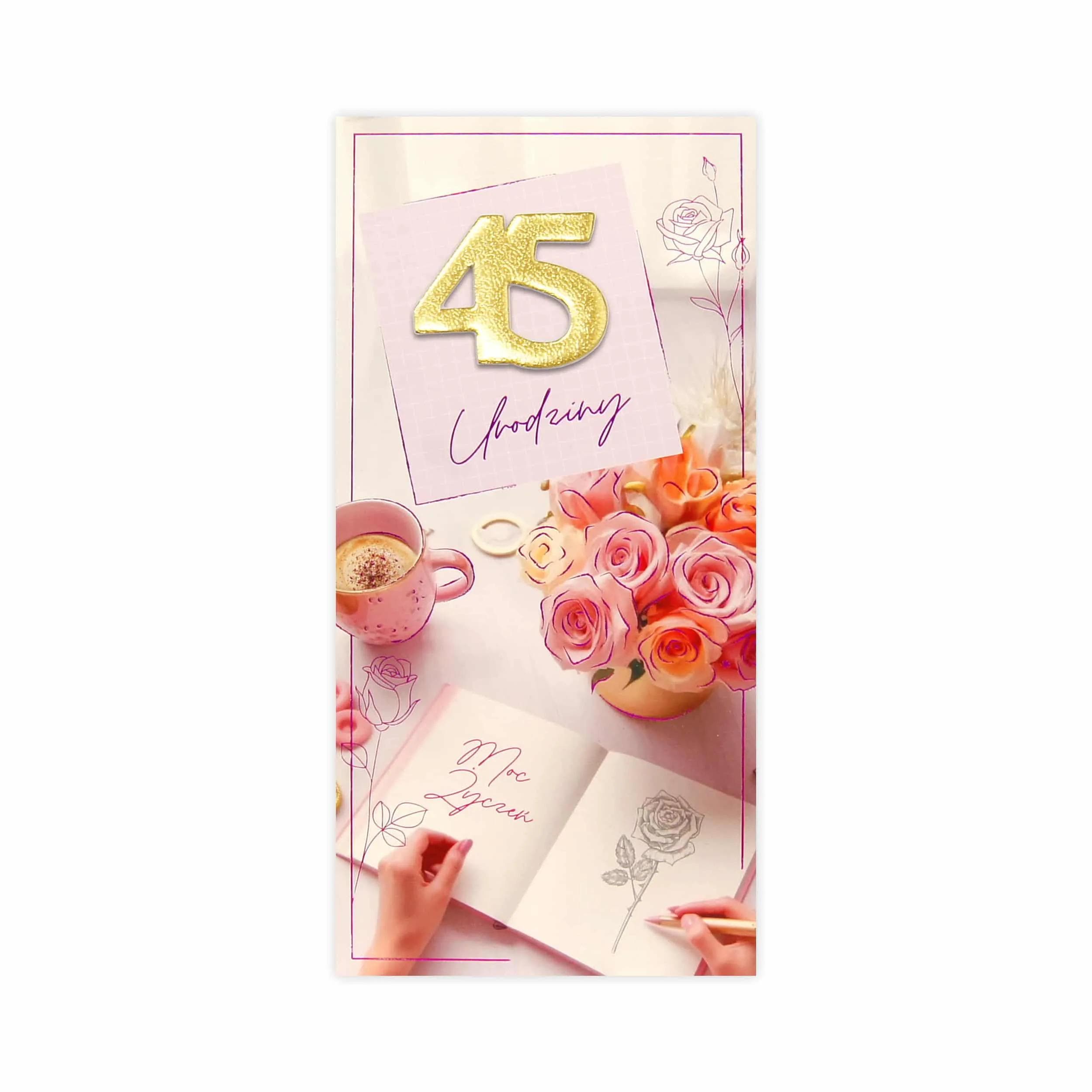 DL Kartka na 45 Urodziny - 31/45