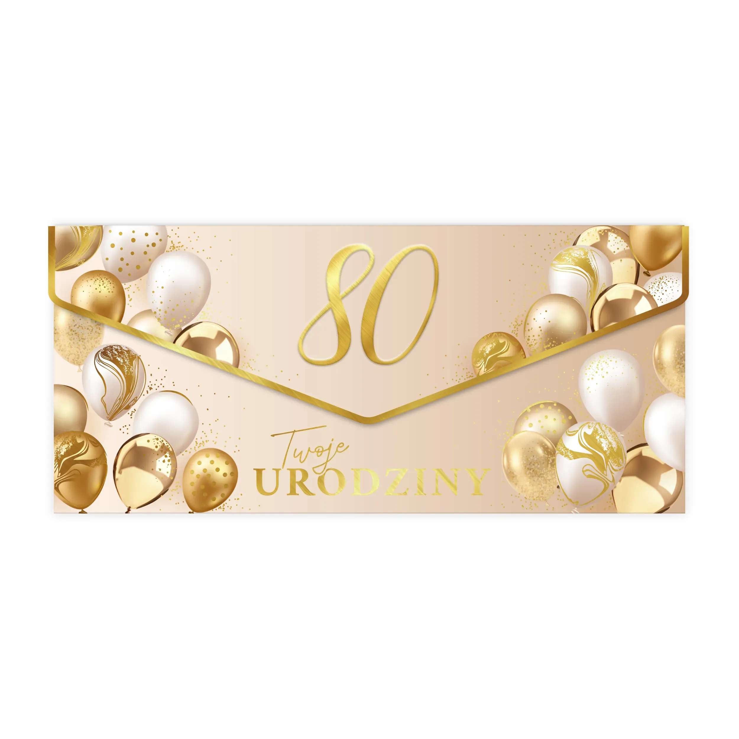 Koperta Premium na banknoty na 80 Urodziny - 27