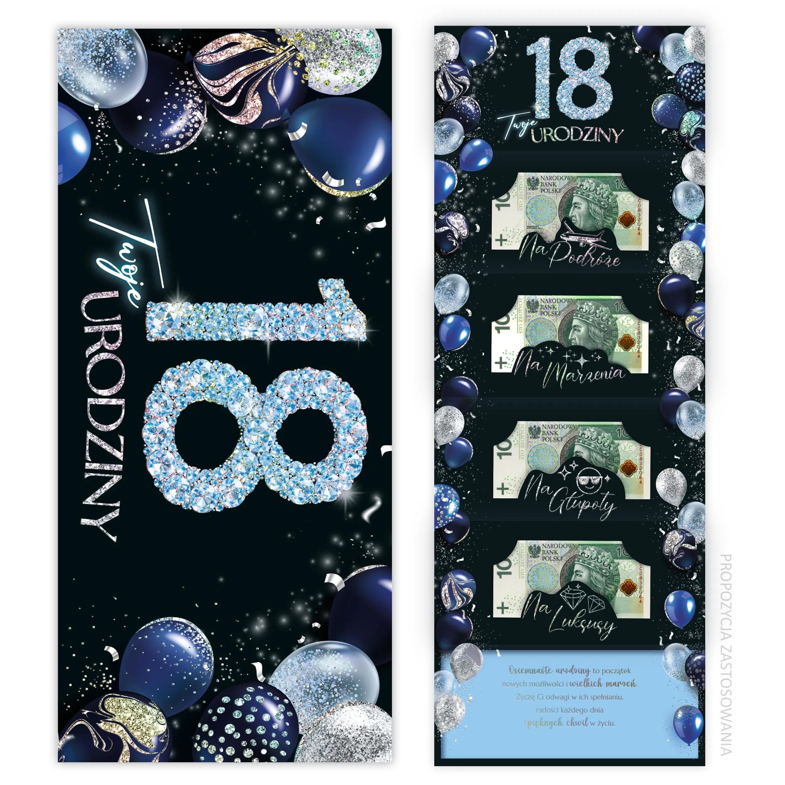 Karnet Premium na banknoty 18 Urodziny - 16