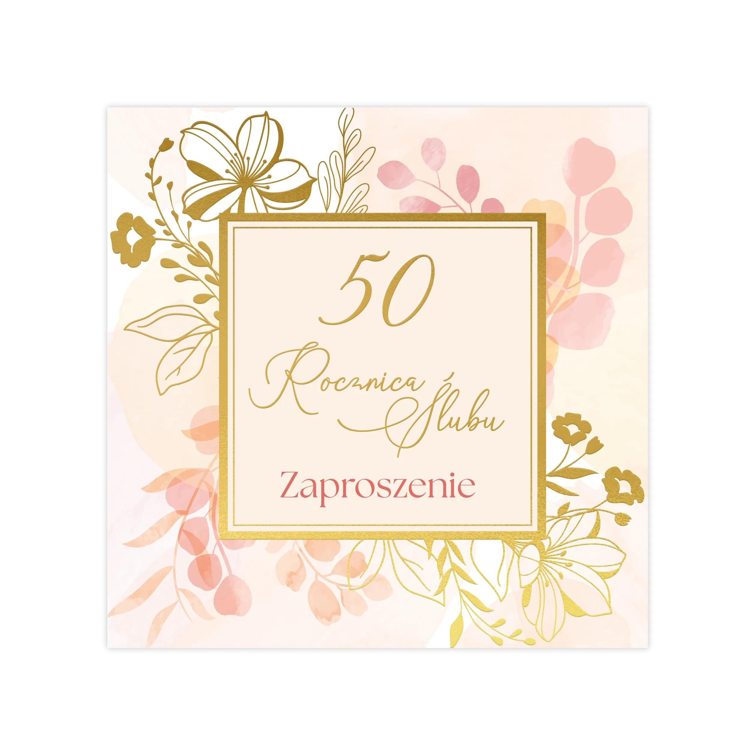 Zaproszenie KW LUX 50 Rocznica Ślubu - 6