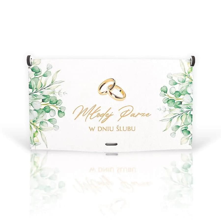 Pudełko mini drewno Ślub - 09
