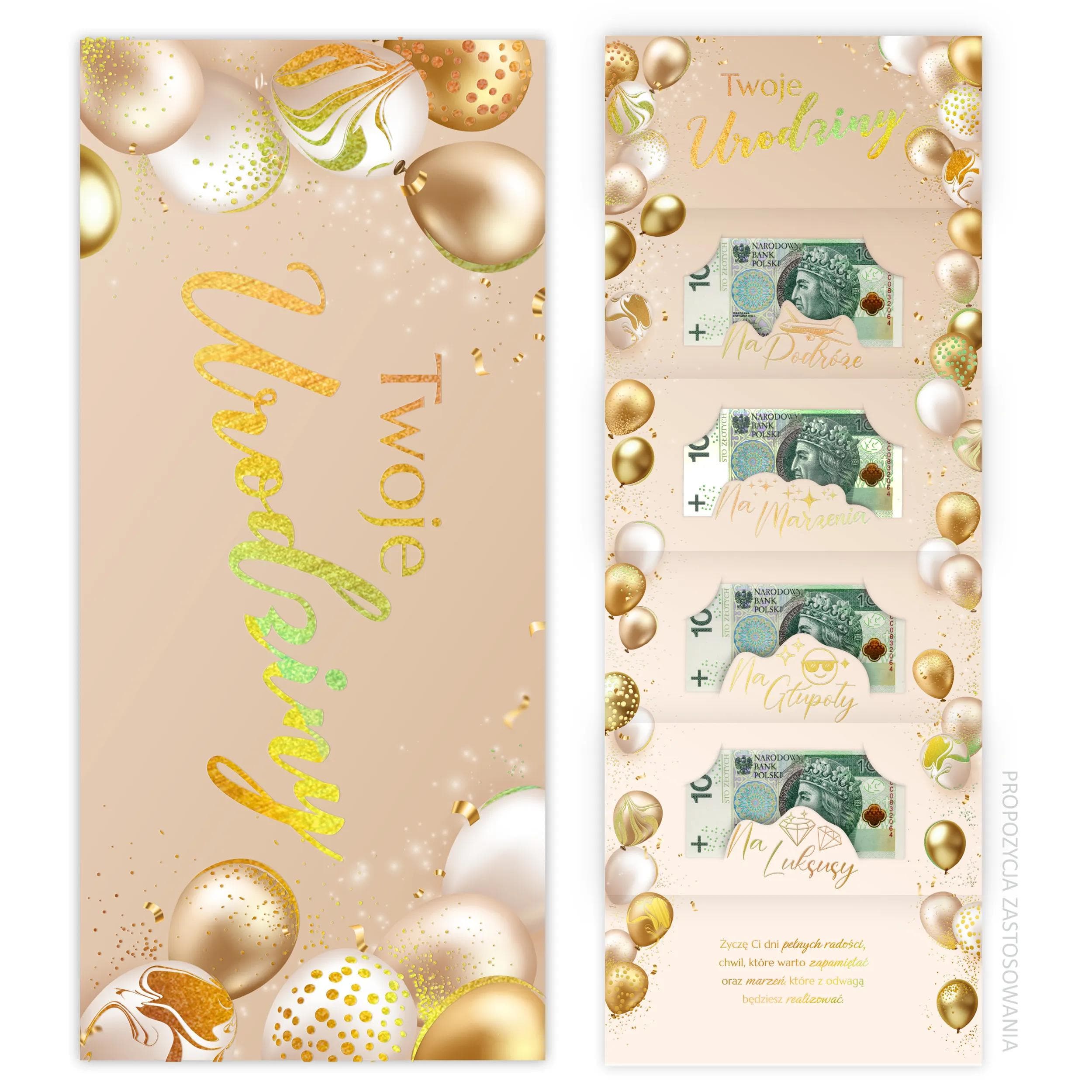 Karnet Premium na banknoty Urodziny - 15