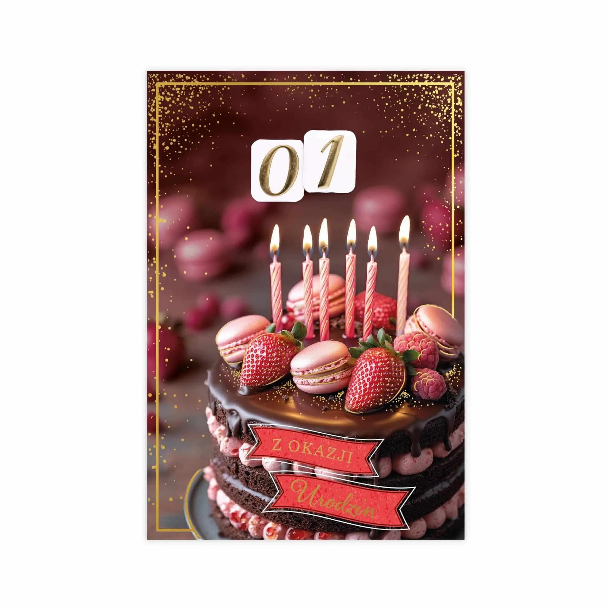 B6 Urodziny z wymienną cyfrą - 3