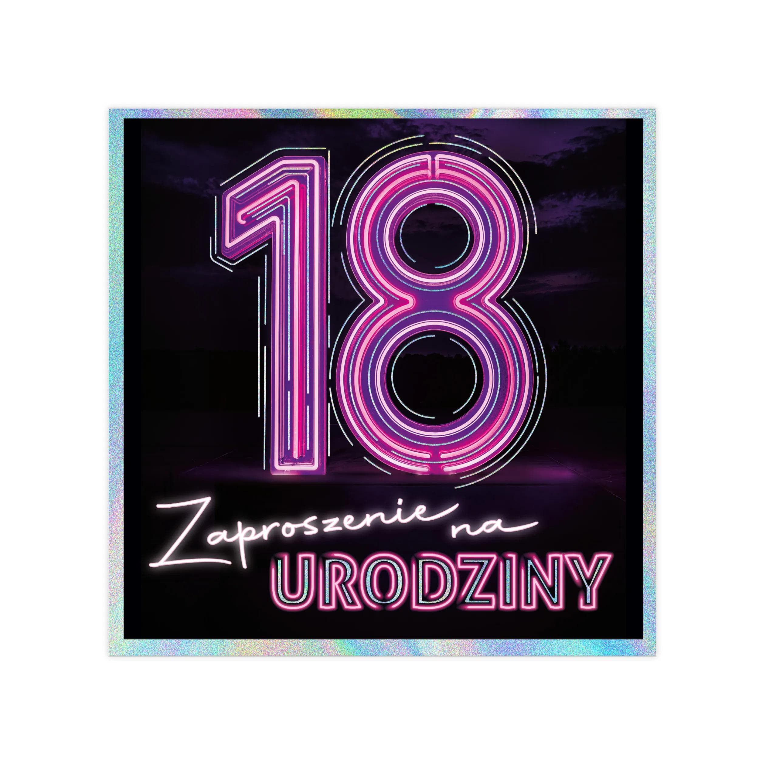 Zaproszenia KW LUX 18 Urodziny - 16