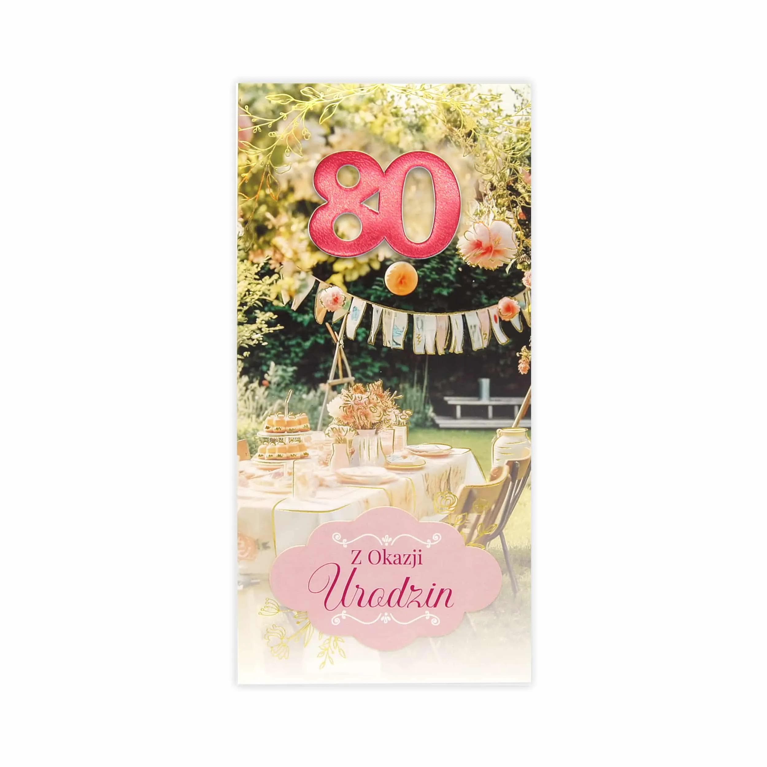 DL Kartka na 80 Urodziny - 33/80