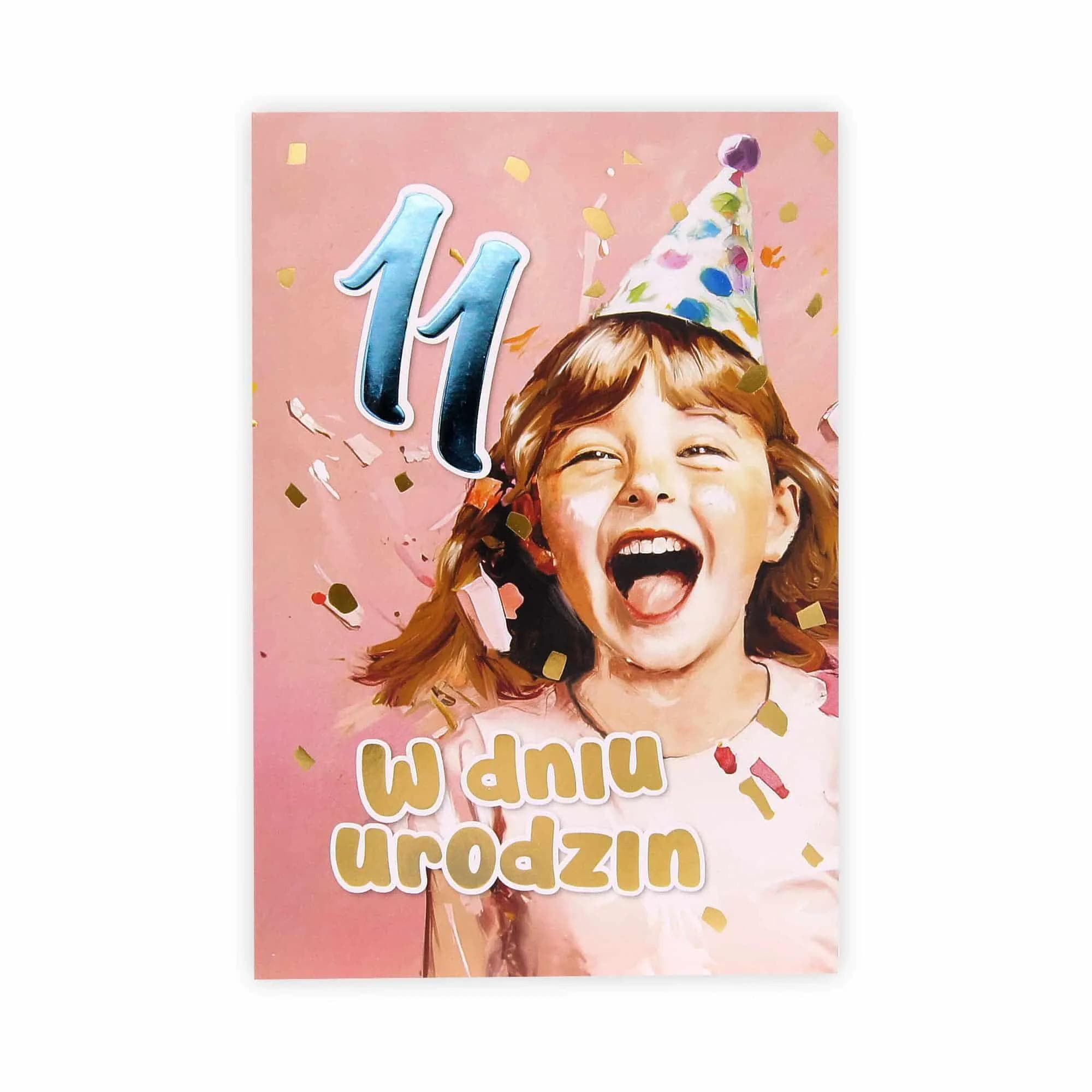 B6 Kartka na 11 Urodziny - 043