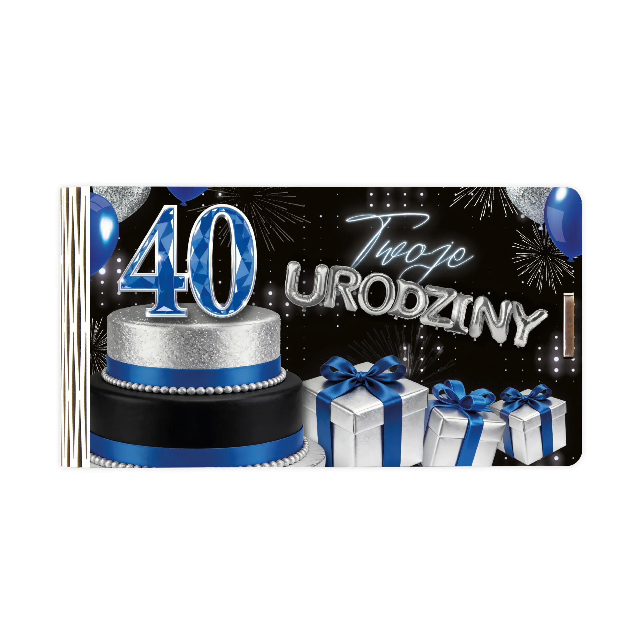 Pudełko mini drewno na 40 Urodziny - 45