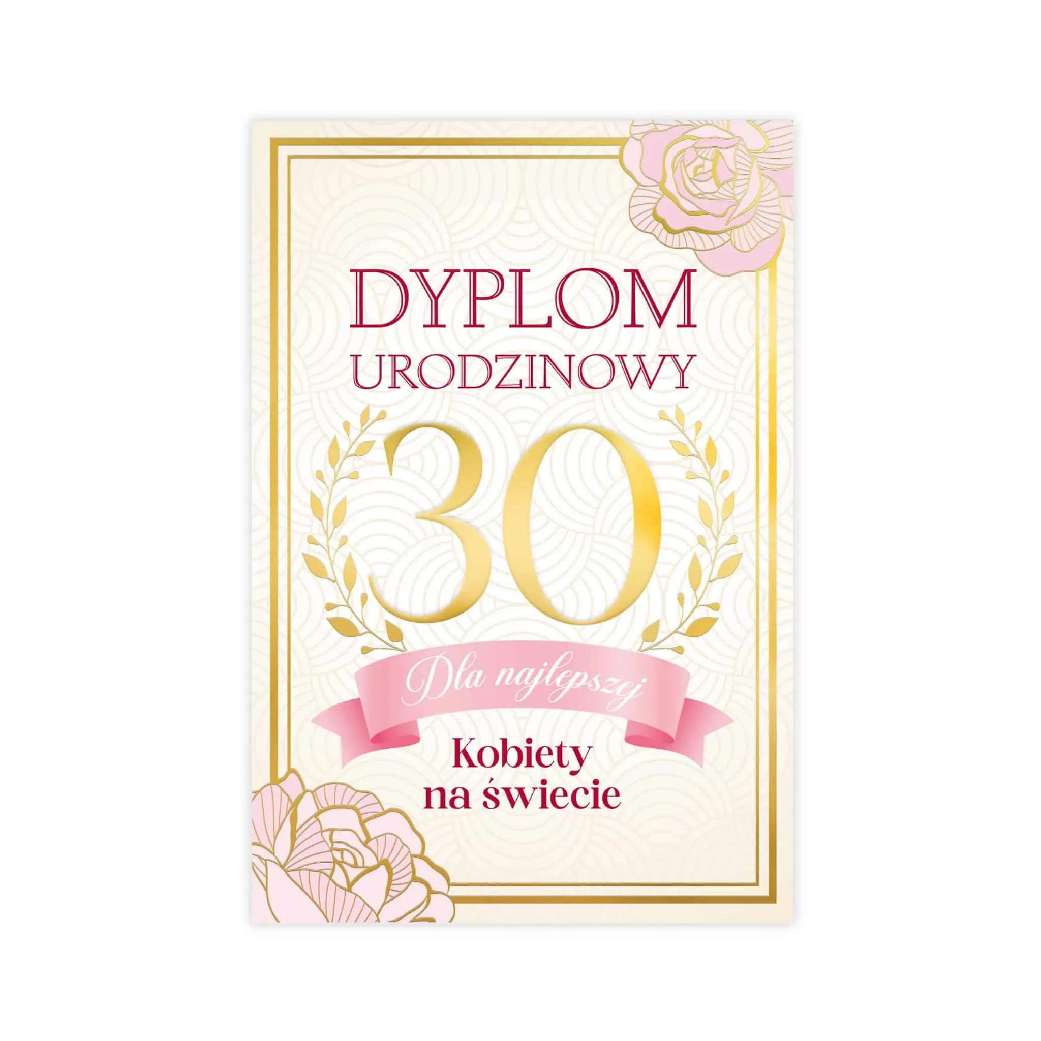 B6 Dyplom na 30 Urodziny - 1