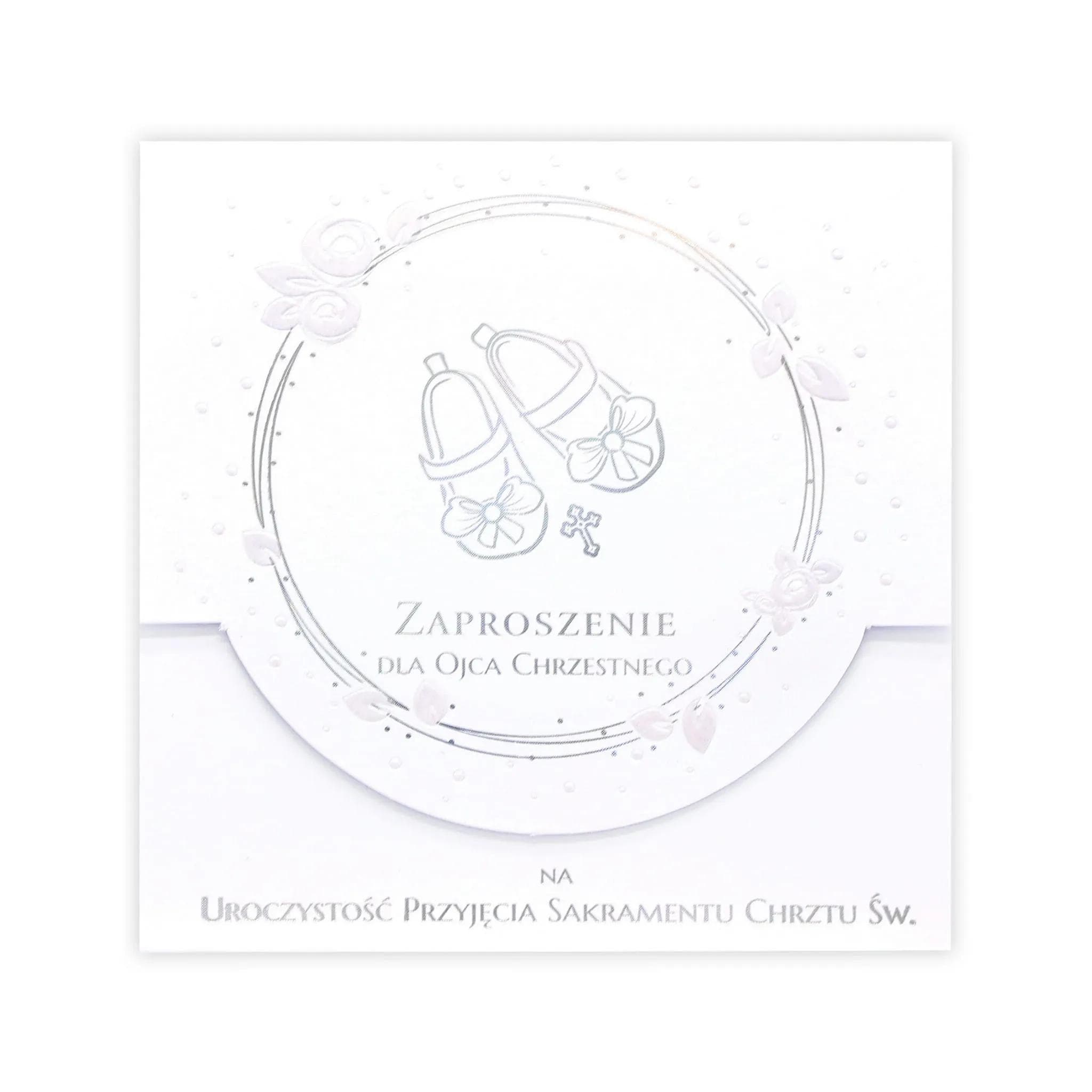 Zaproszenia KW LUX Chrzest - 20 Dla Ojca Chrzestnego