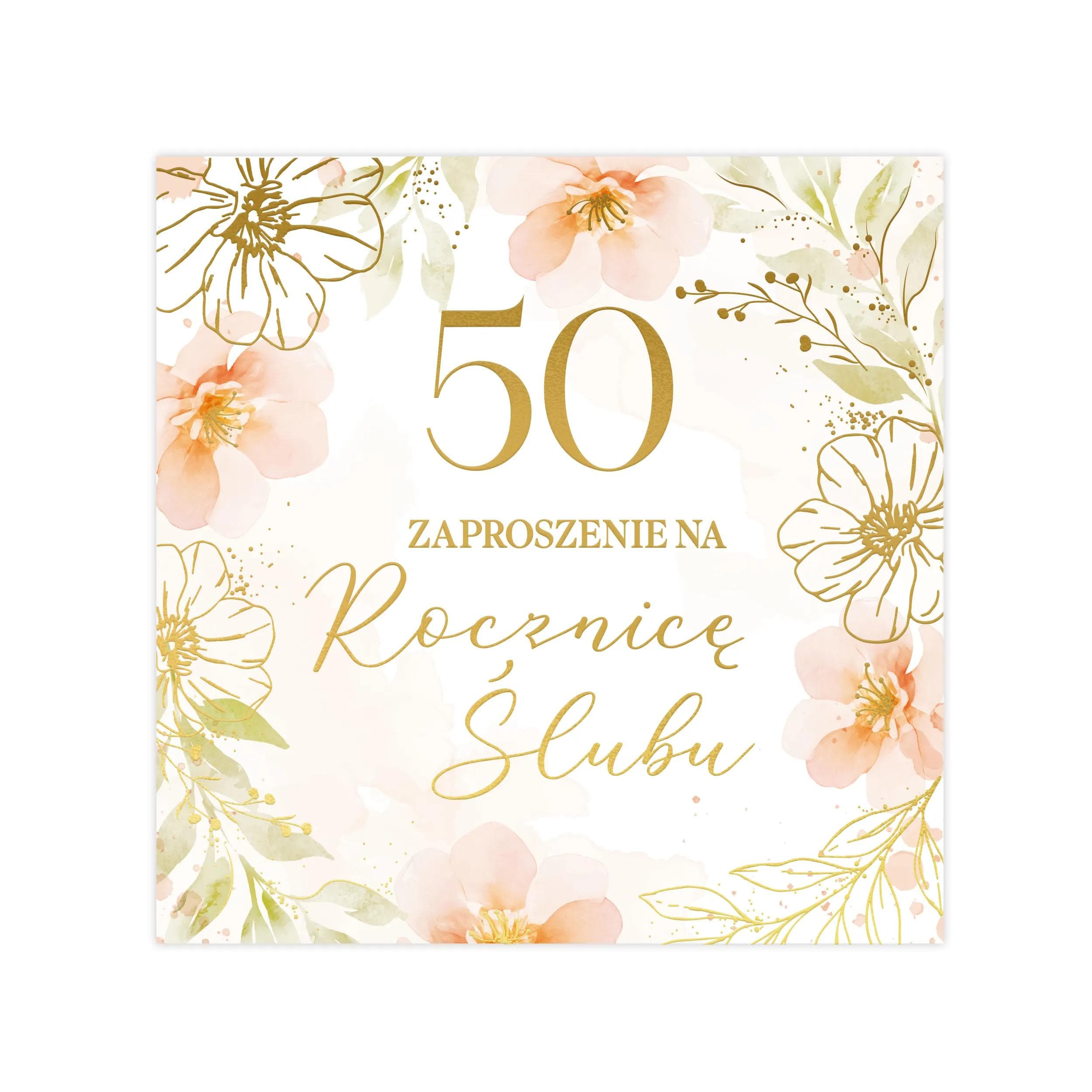 Zaproszenie KW LUX 50 Rocznica Ślubu - 5