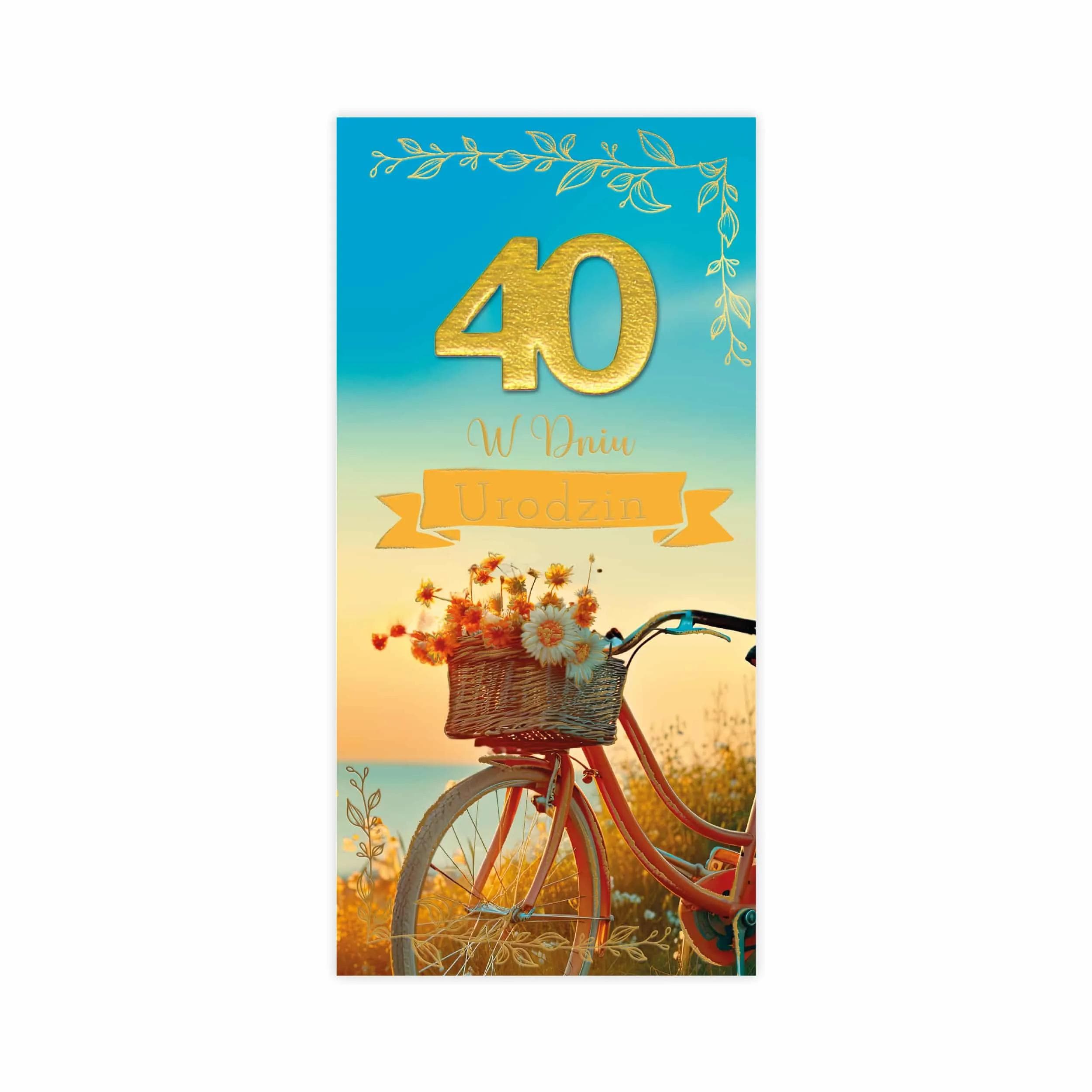 DL Kartka na 40 Urodziny - 36/40