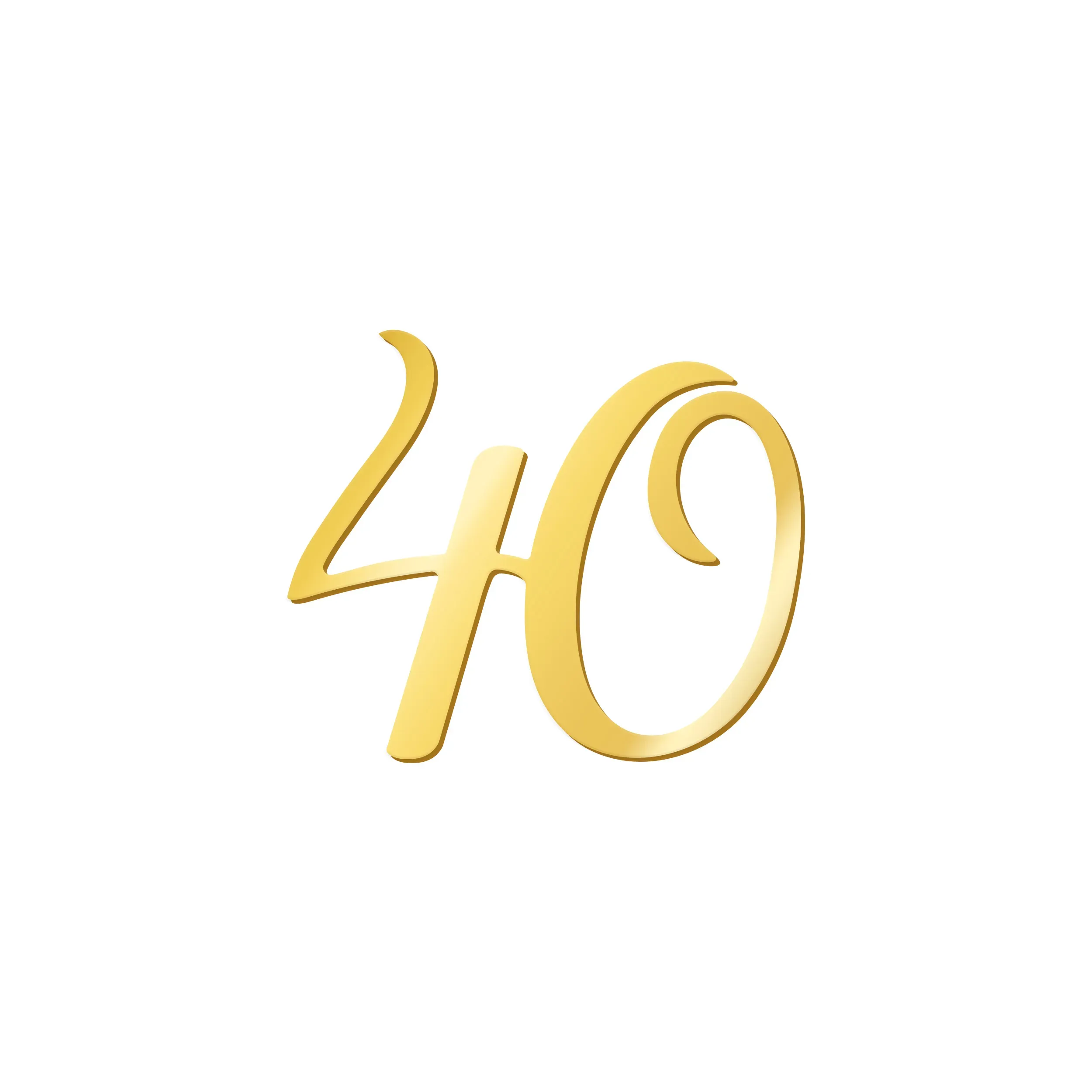 Topper na tort 40 Urodziny - 81