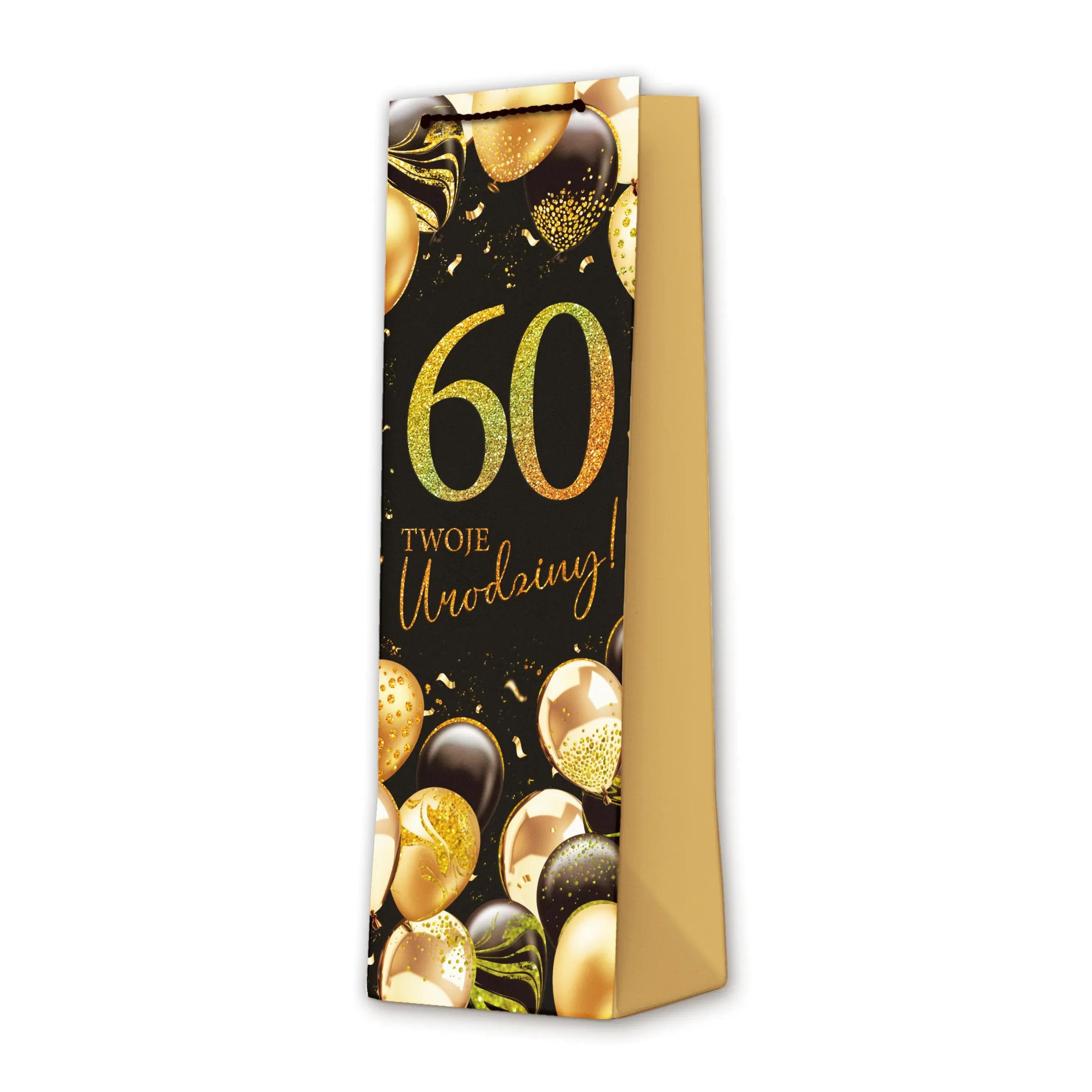 Torba na wino 60 Urodziny 10 szt. - 16