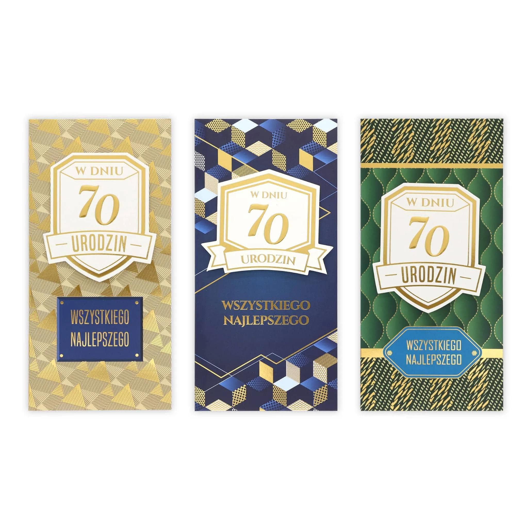 DL Kartka na 70 Urodziny - MIX