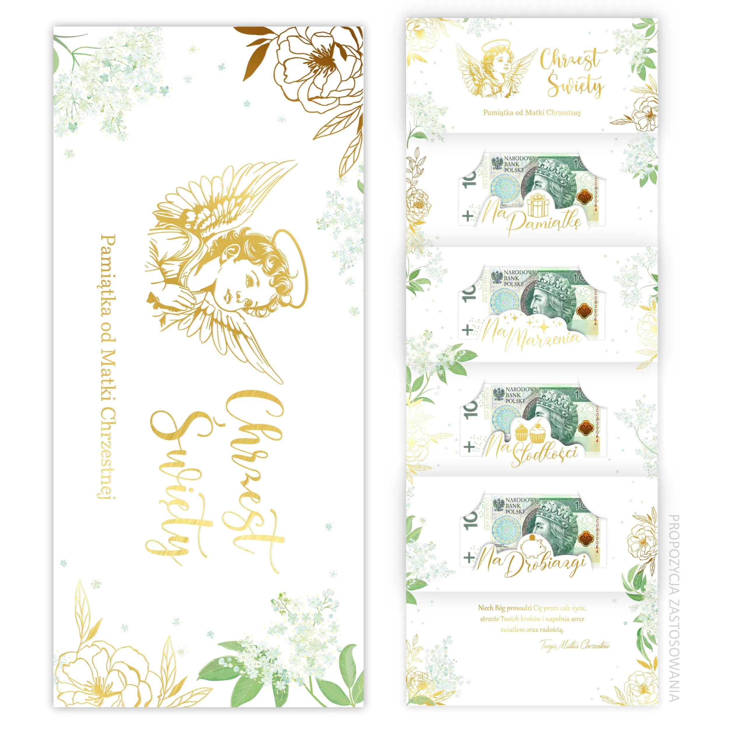 Karnet Premium na banknoty Chrzest - 14 od Matki Chrzestnej