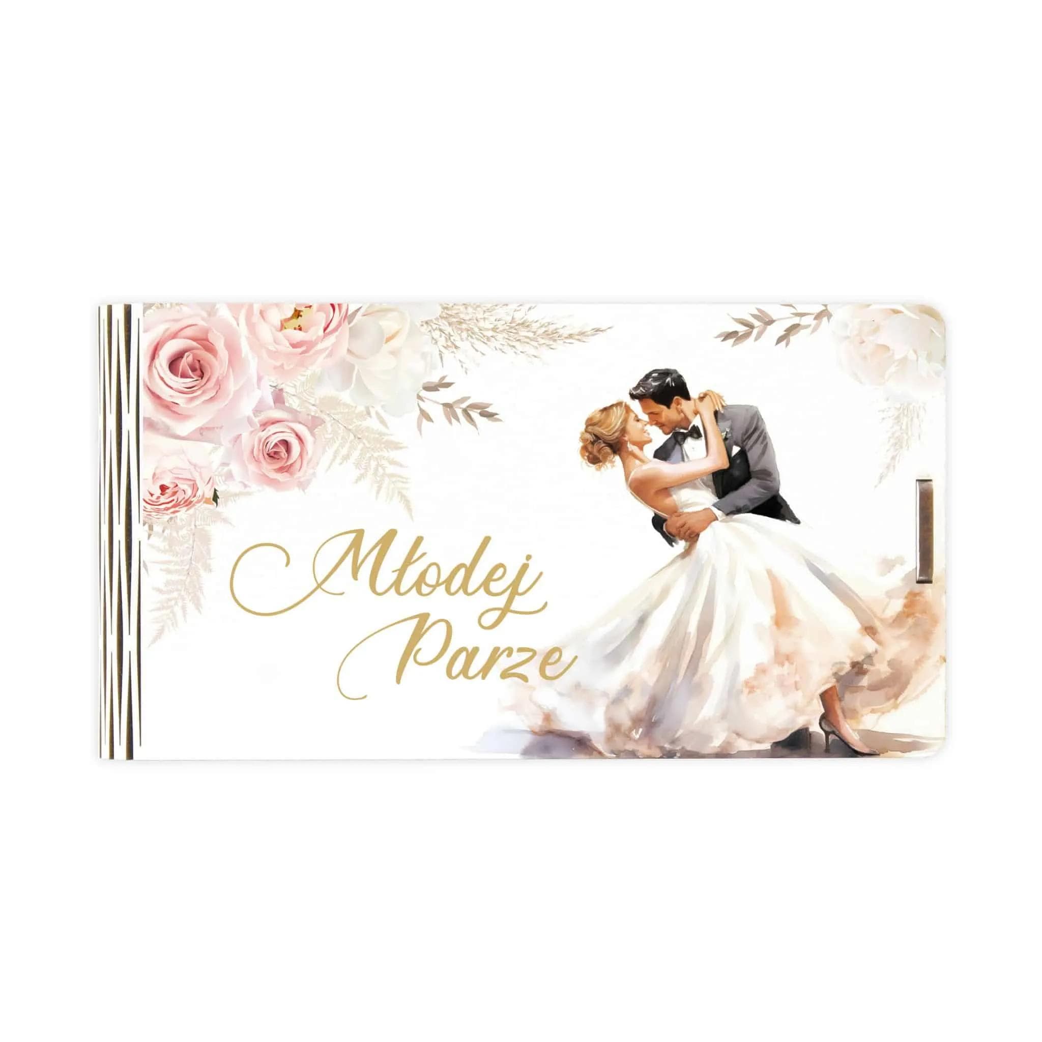 Pudełko mini drewno Ślub - 19