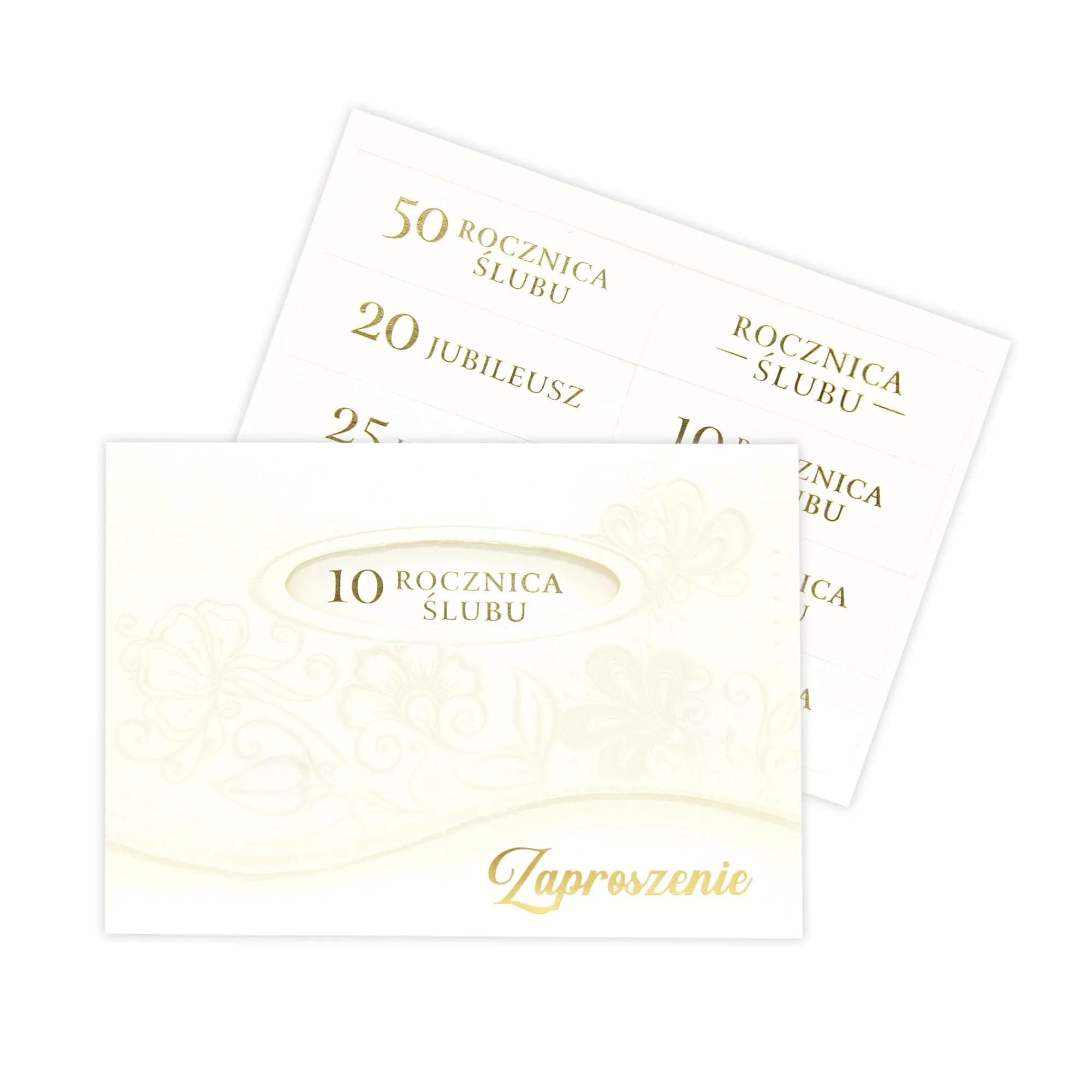 Zaproszenie A6 CW Rocznica Ślubu - 3